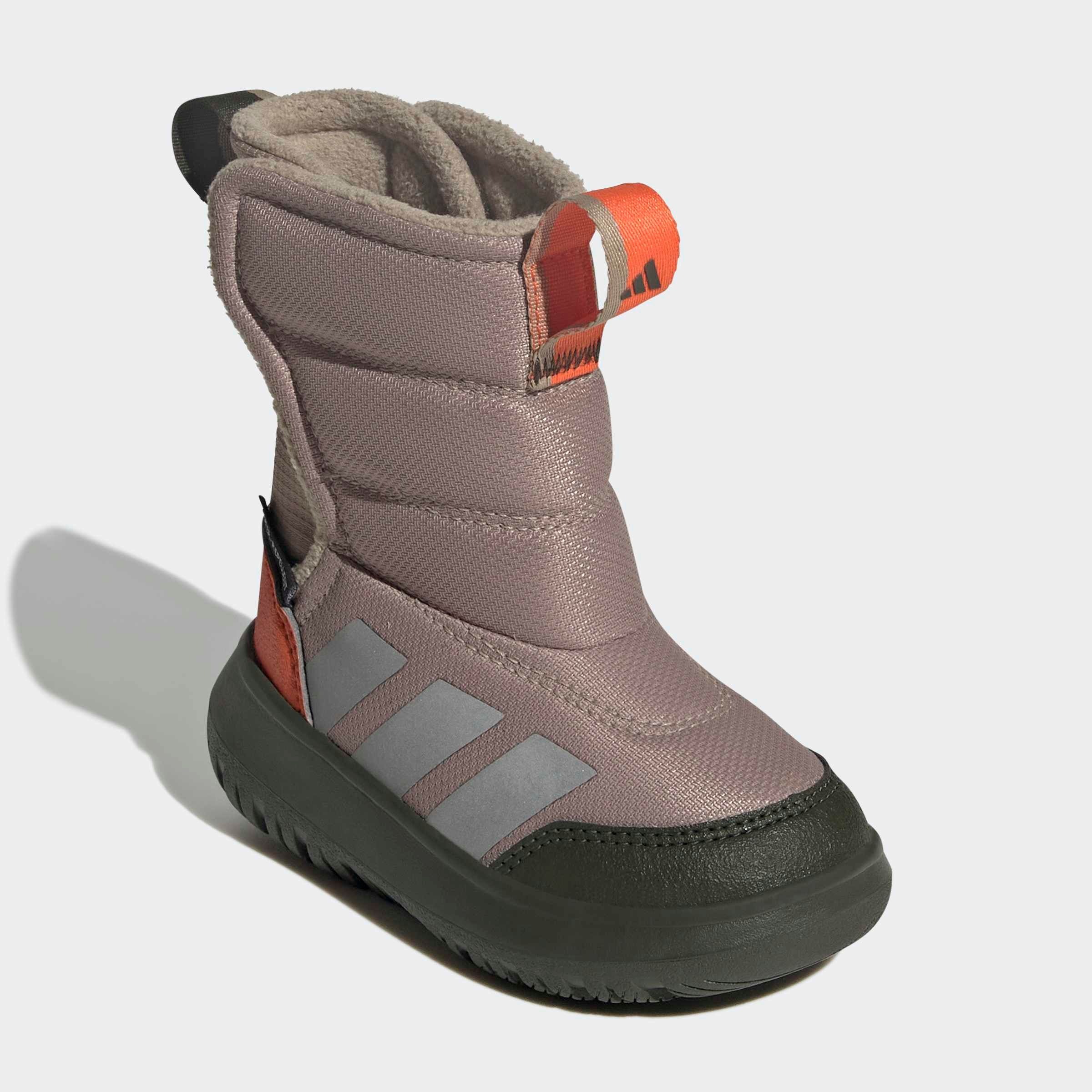 Winterstiefel "WINTERPLAY E KIDS", ADIDAS SPORTSWEAR, Gr. 22, silber, Textil, Schuhe