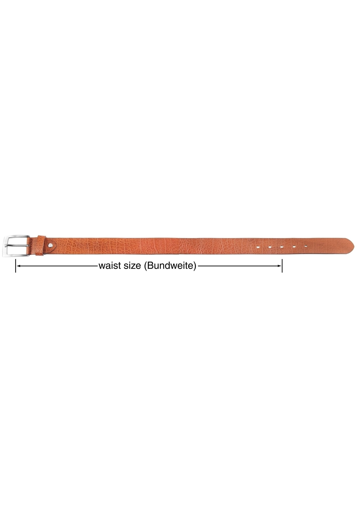 Leonardo Verrelli Ledergürtel »90 cm - 140 cm (Bundweite) in braun aus 100% Echtleder, kürzbar,«