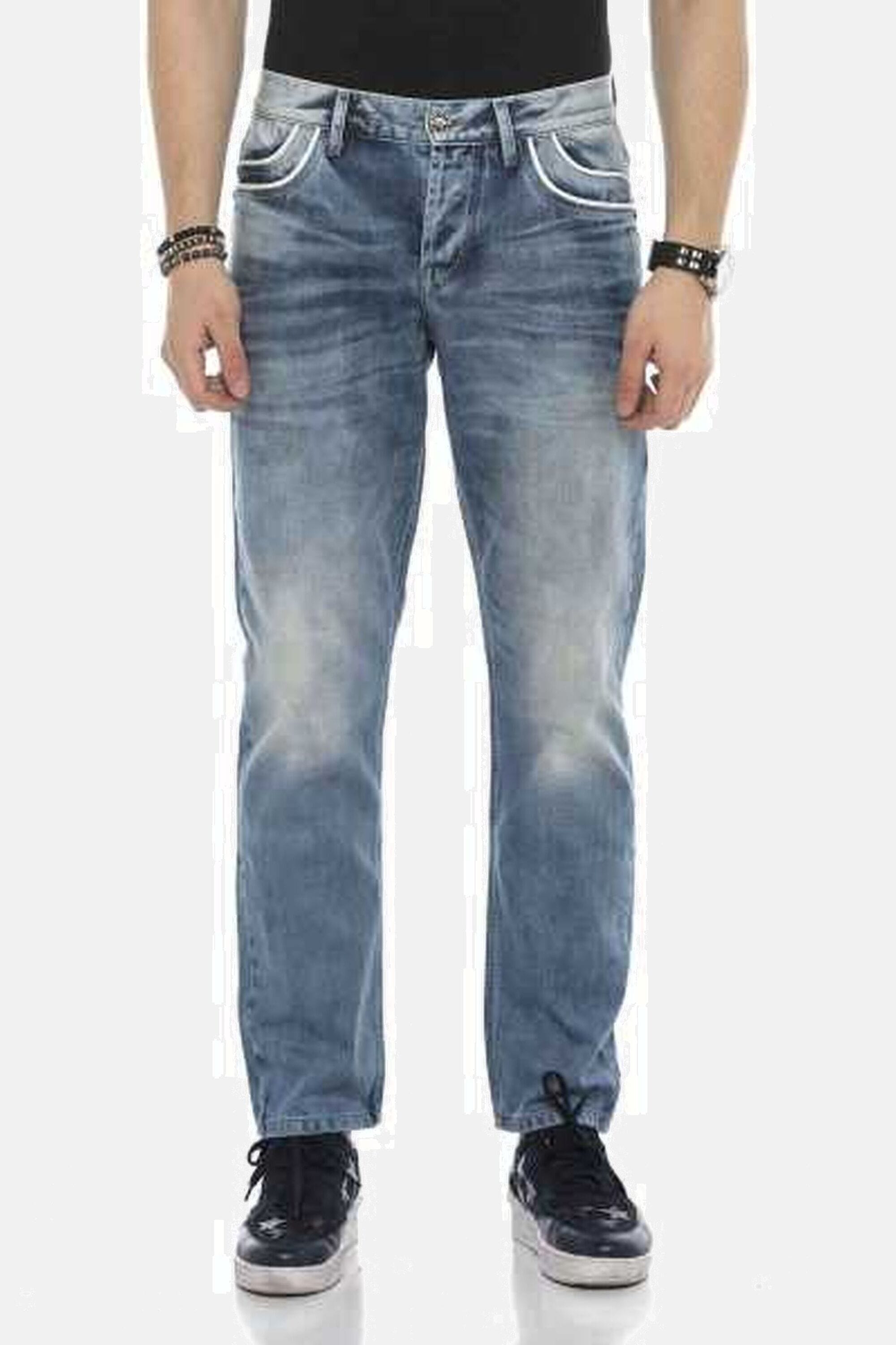 Cipo & Baxx Regular-fit-Jeans "DENIM", bequeme Jeans im Regular Fit-Schnitt, CD594