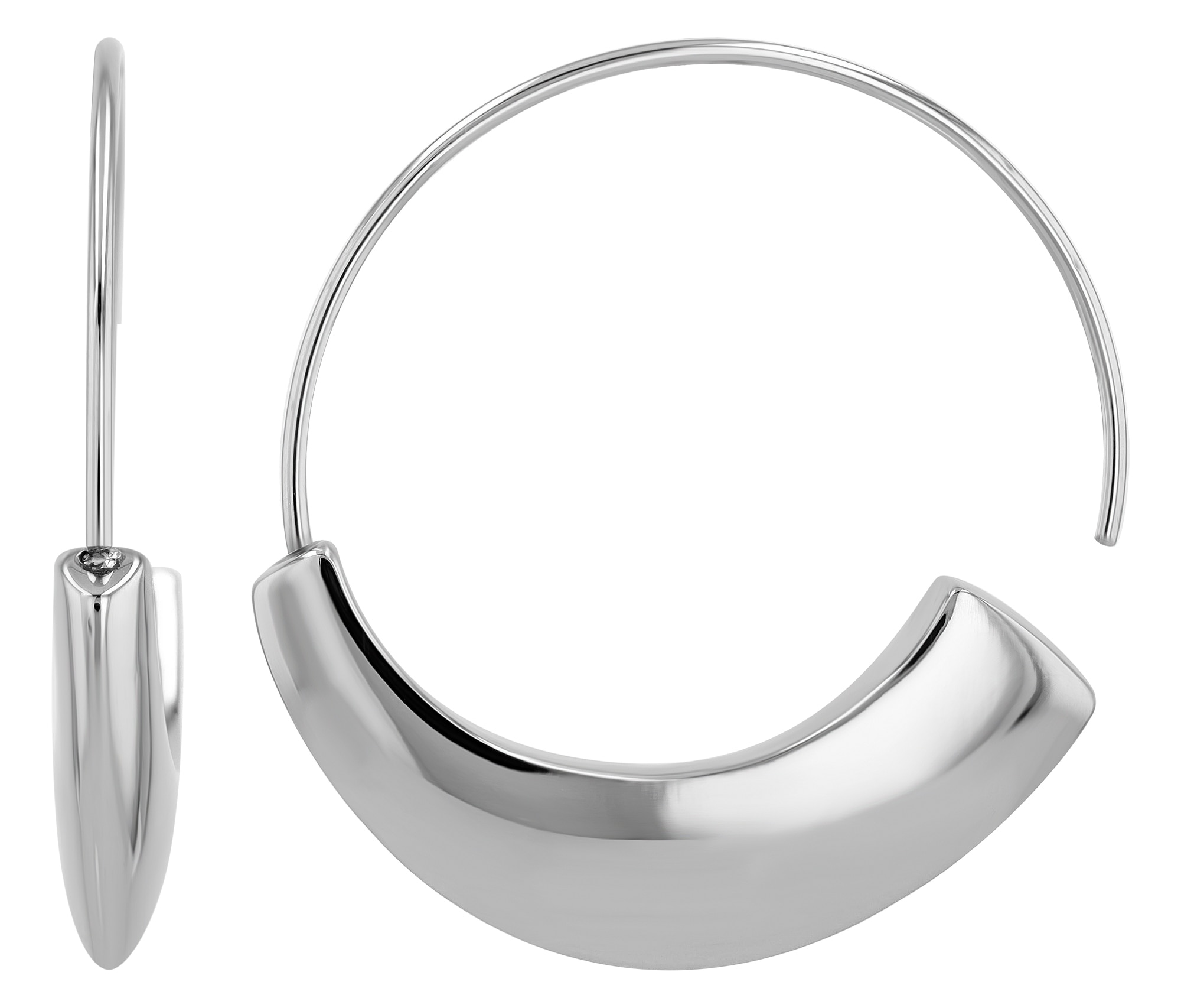 Adelia´s Paar Creolen »Damen Ohrringe – Creole aus Edelstahl« Ein Geschenk, das Freude macht