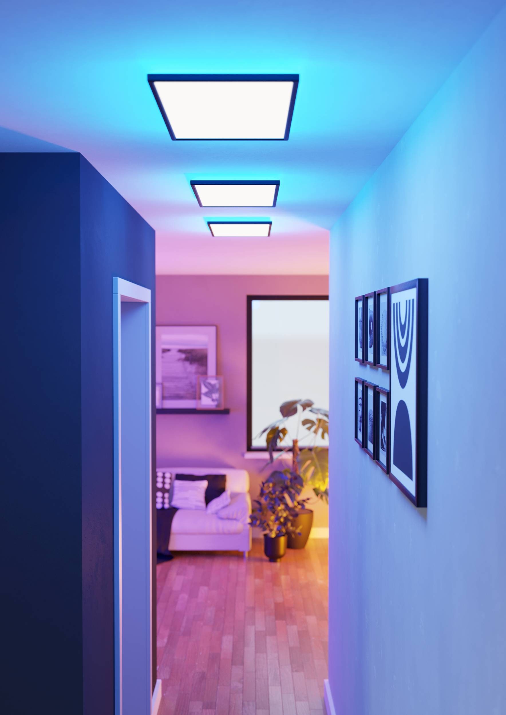 EGLO Deckenleuchte »Rovito-Z Deckenlampe, ZigBee 3.0, Kunststoff, Badezimmerlampe, IP44« LED-Modul 1 Stk. Kaltweiß | RGB