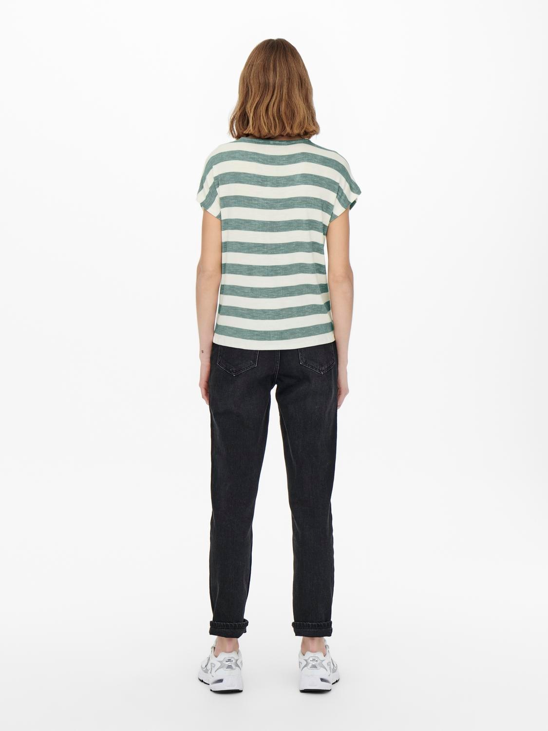 ONLY V-Shirt »ONLLIRA LIFE S/S V-NECK TOP JRS NOOS«