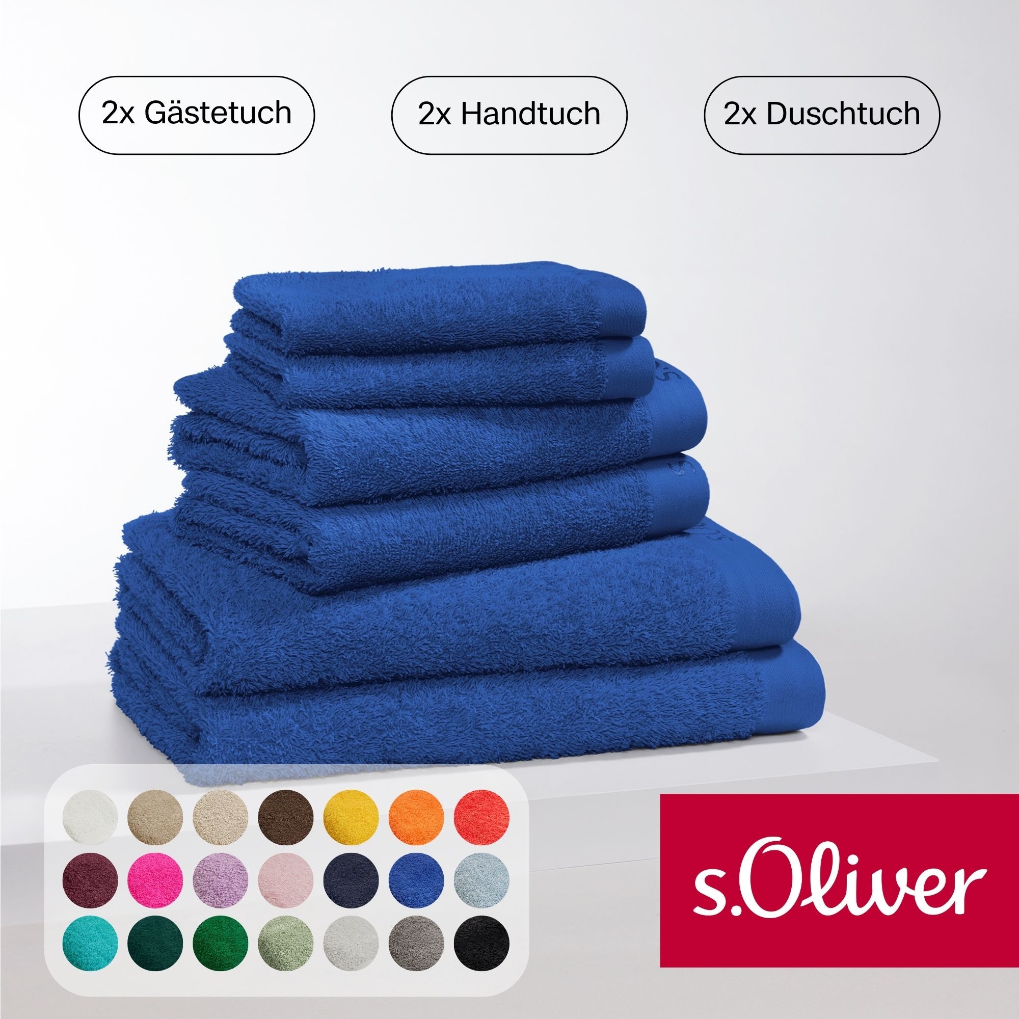 s.Oliver Handtuch Set "s.Oliver, Premium Qualität, 600 gr/m²" Set 6 Stk. Wa günstig online kaufen