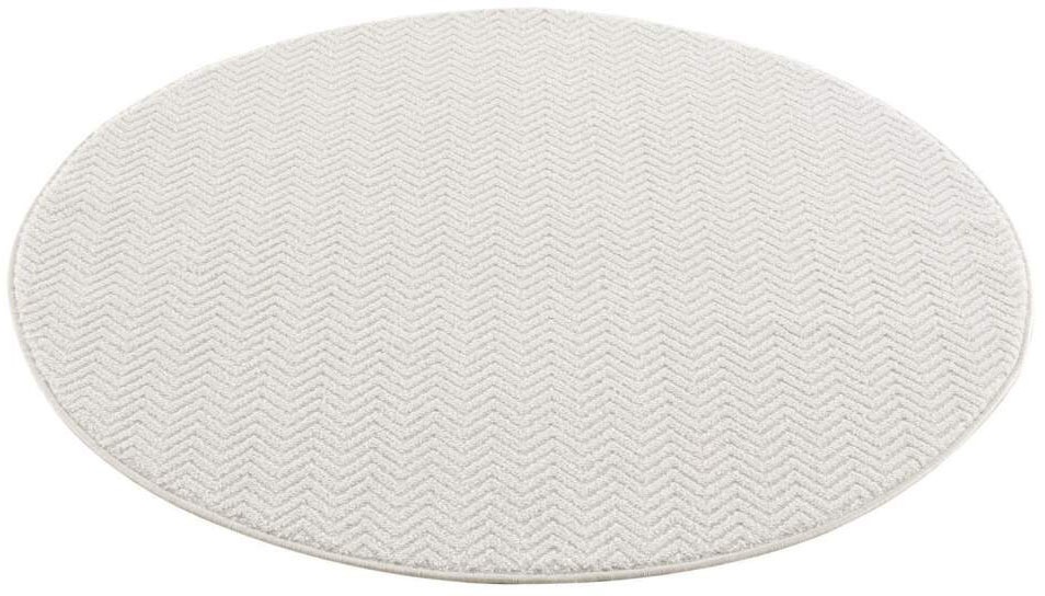 Carpet City Teppich "Friseé-Teppich FANCY805" rund 12 mm Höhe Kurzflor, Ein günstig online kaufen