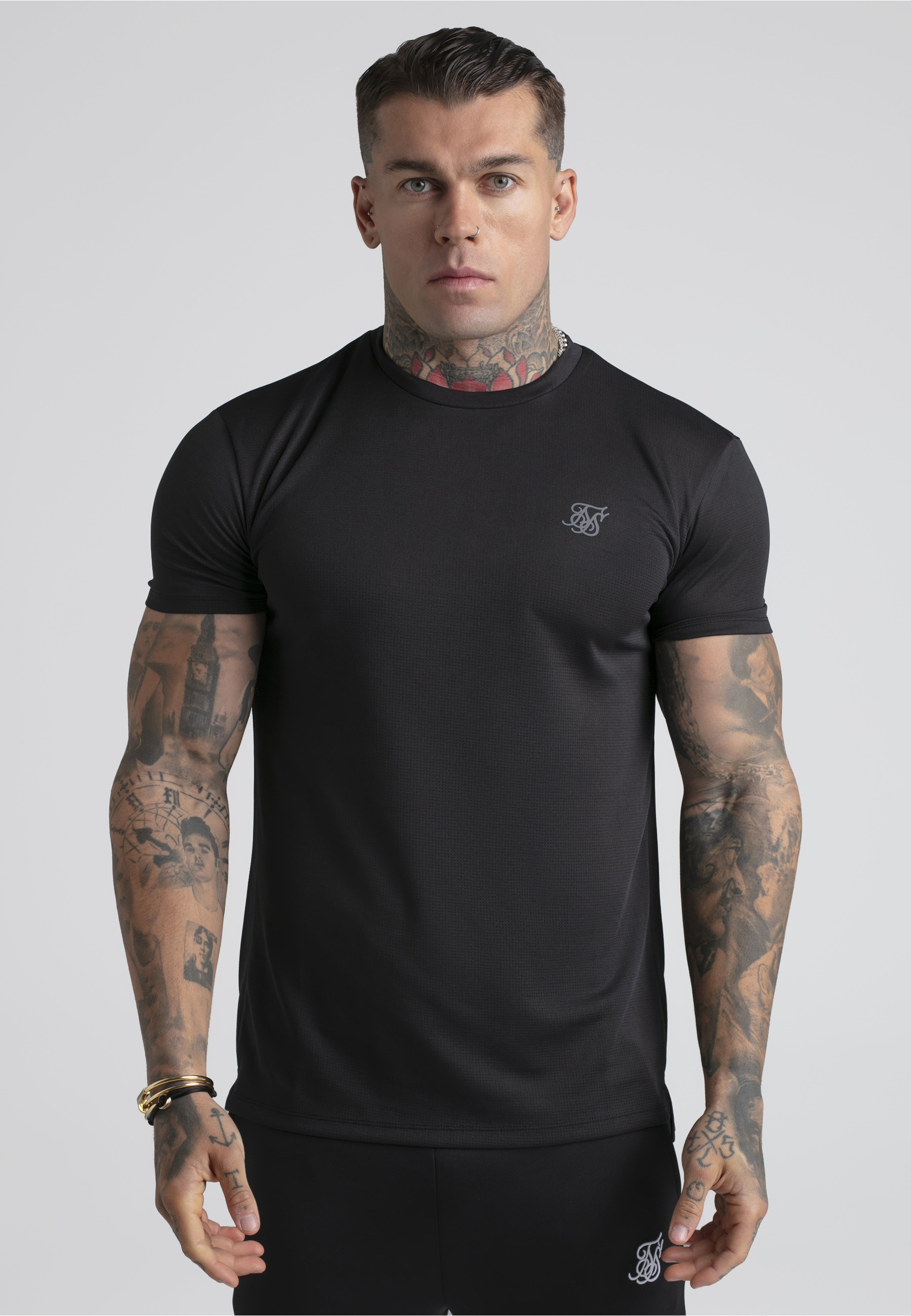 Siksilk T-Shirt »SikSilk Pack of 2 Muscle Fit -Shirts« 1