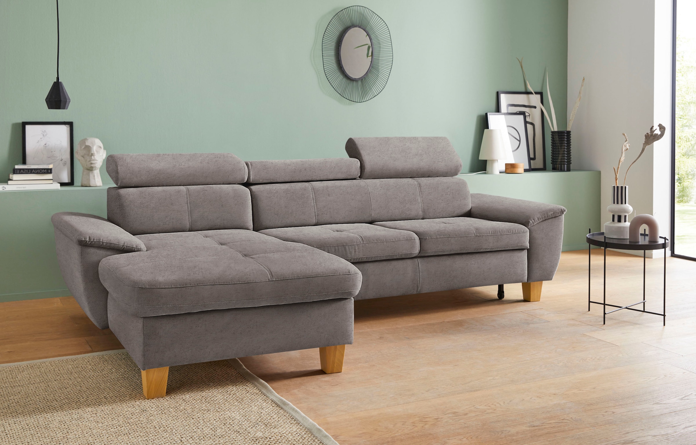 exxpo - sofa fashion Ecksofa "Enya, aufwendige Detailverarbeitung, hoher Si günstig online kaufen