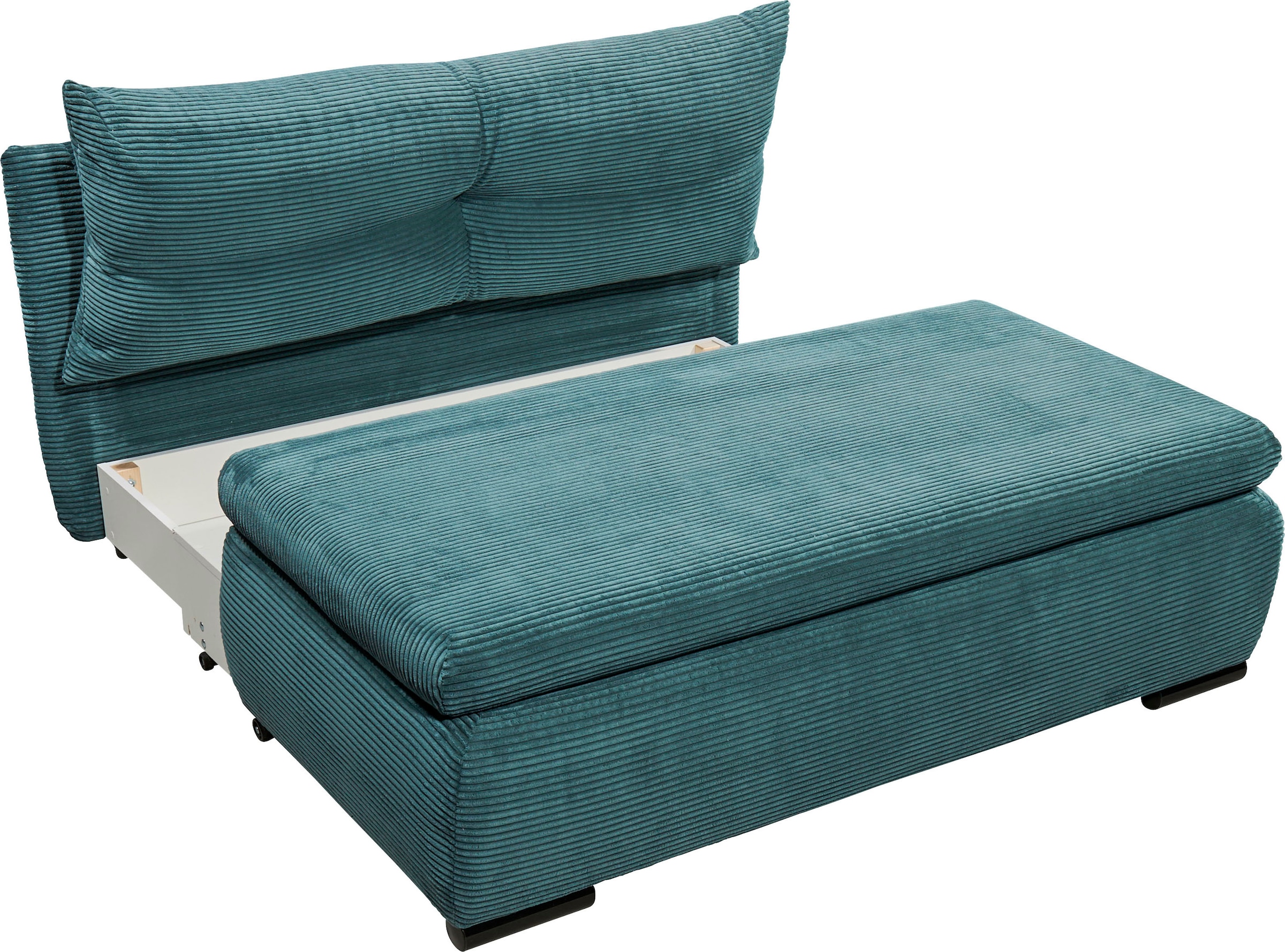 ED EXCITING DESIGN Schlafsofa »Charlie«, Schlafsessel mit Bettkasten & 1 Rückenkissen