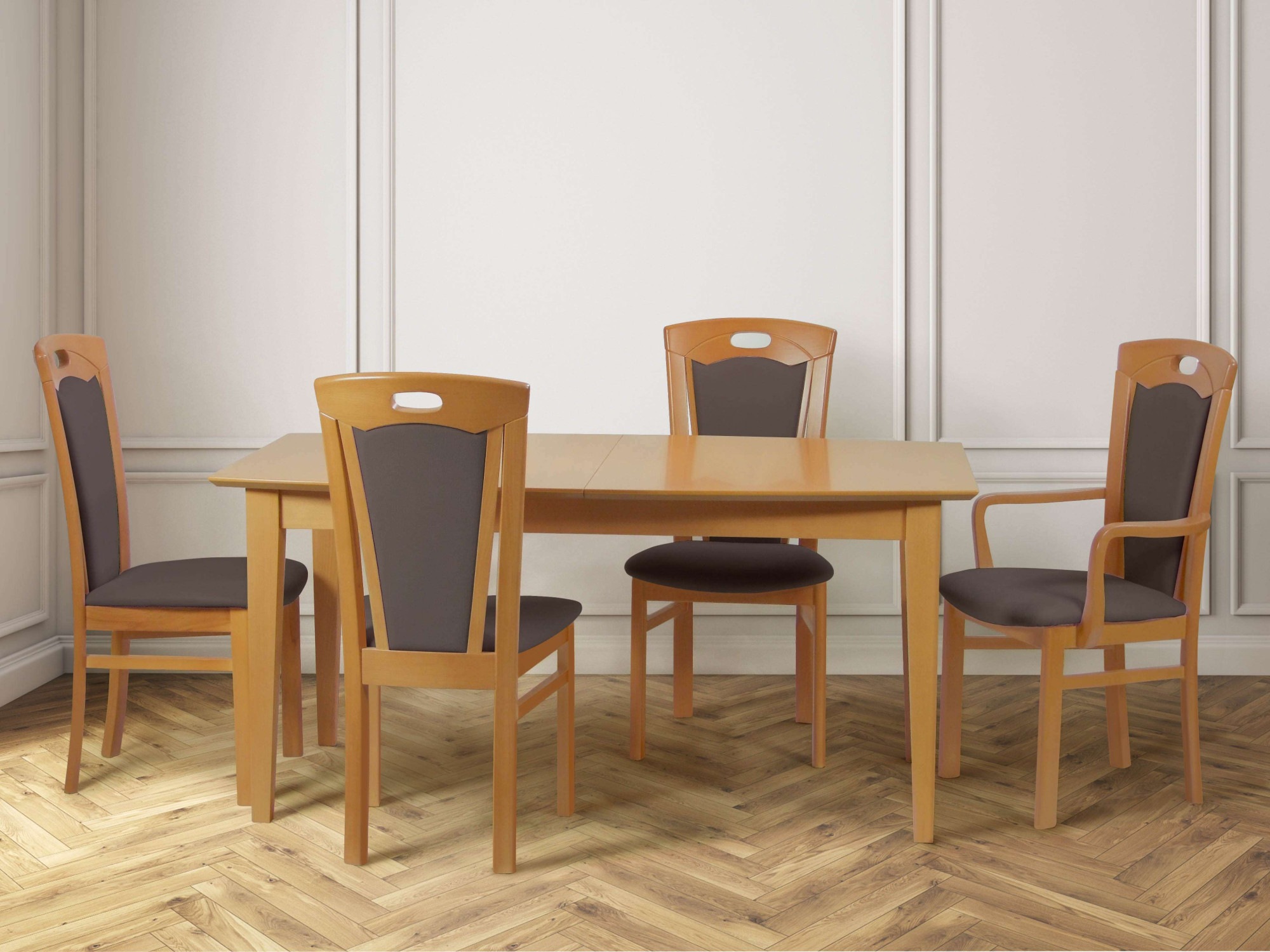 Home affaire Esszimmerstuhl "FERDI Made in Italy, Massivholz" (Set) 2 Stk. günstig online kaufen