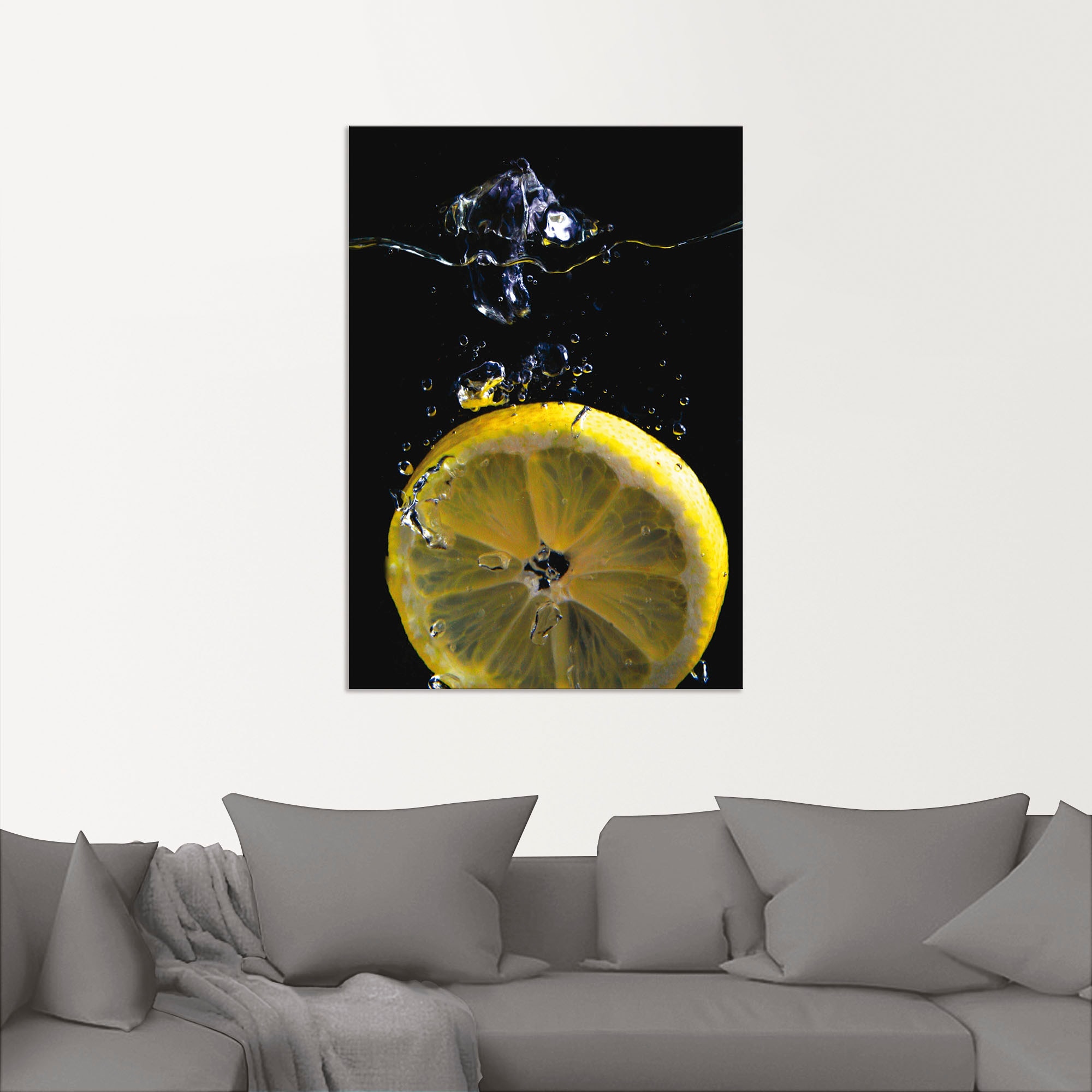 Artland Wandbild »Zitrone«, Lebensmittel, (1 St.), als Alubild, Outdoorbild, Leinwandbild, Poster in verschied. Größen