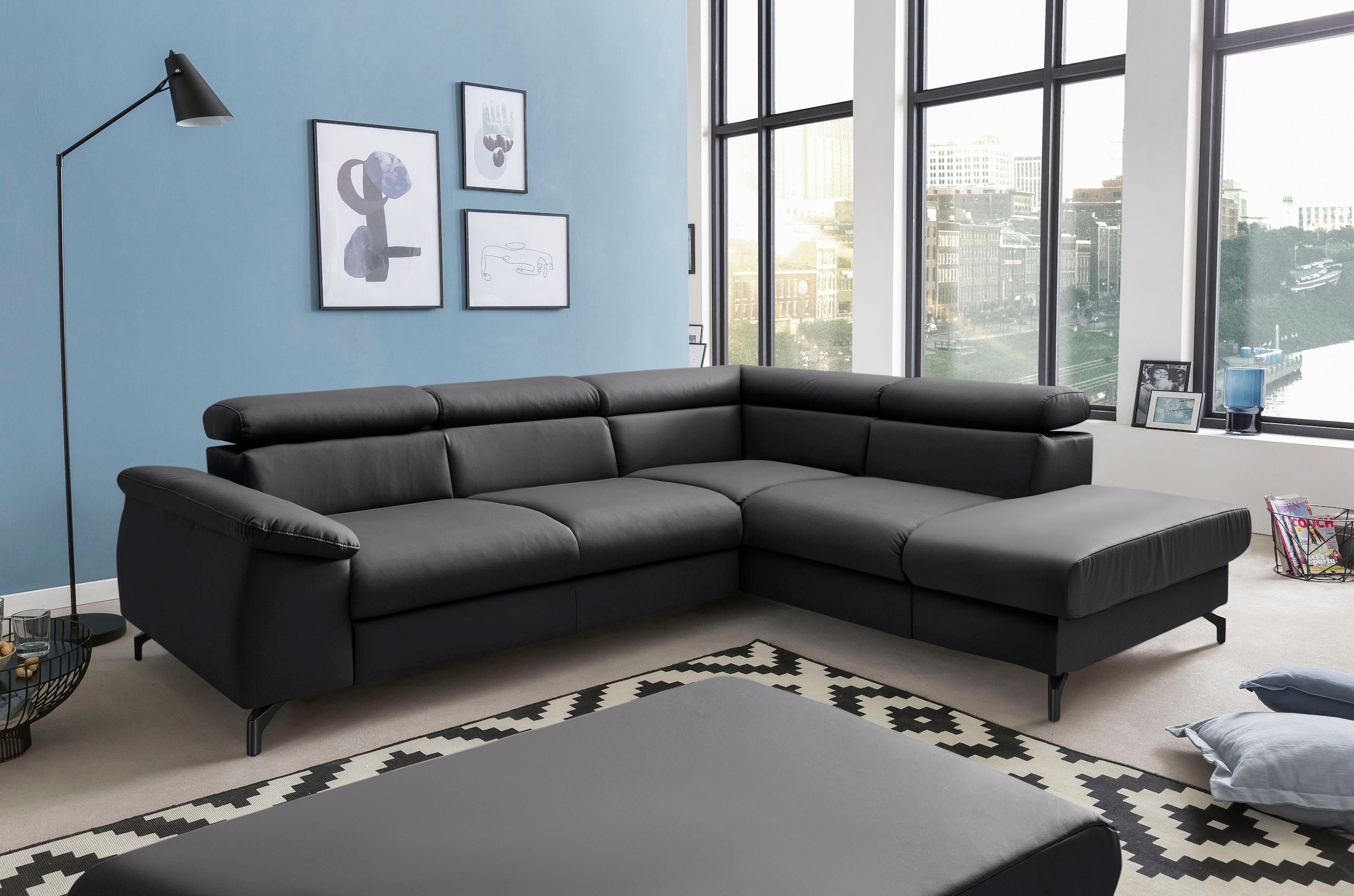 COTTA Polstergarnitur "Komaris L-Form", (Set), Set bestehend aus: Ecksofa m günstig online kaufen