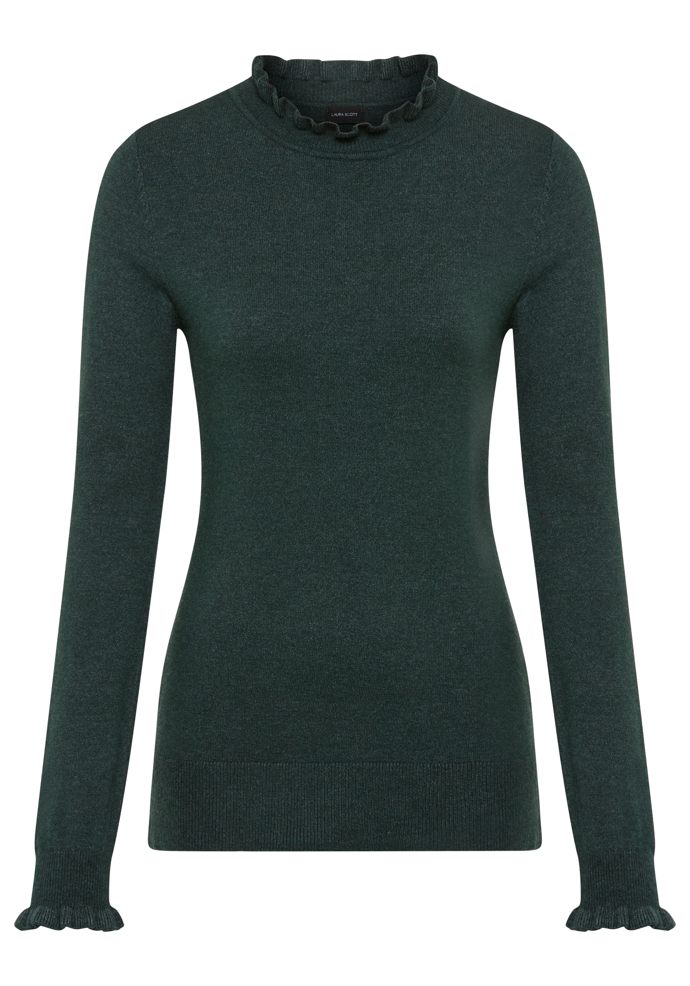 Laura Scott Stehkragenpullover, mit Volantdetails - NEUE KOLLEKTION