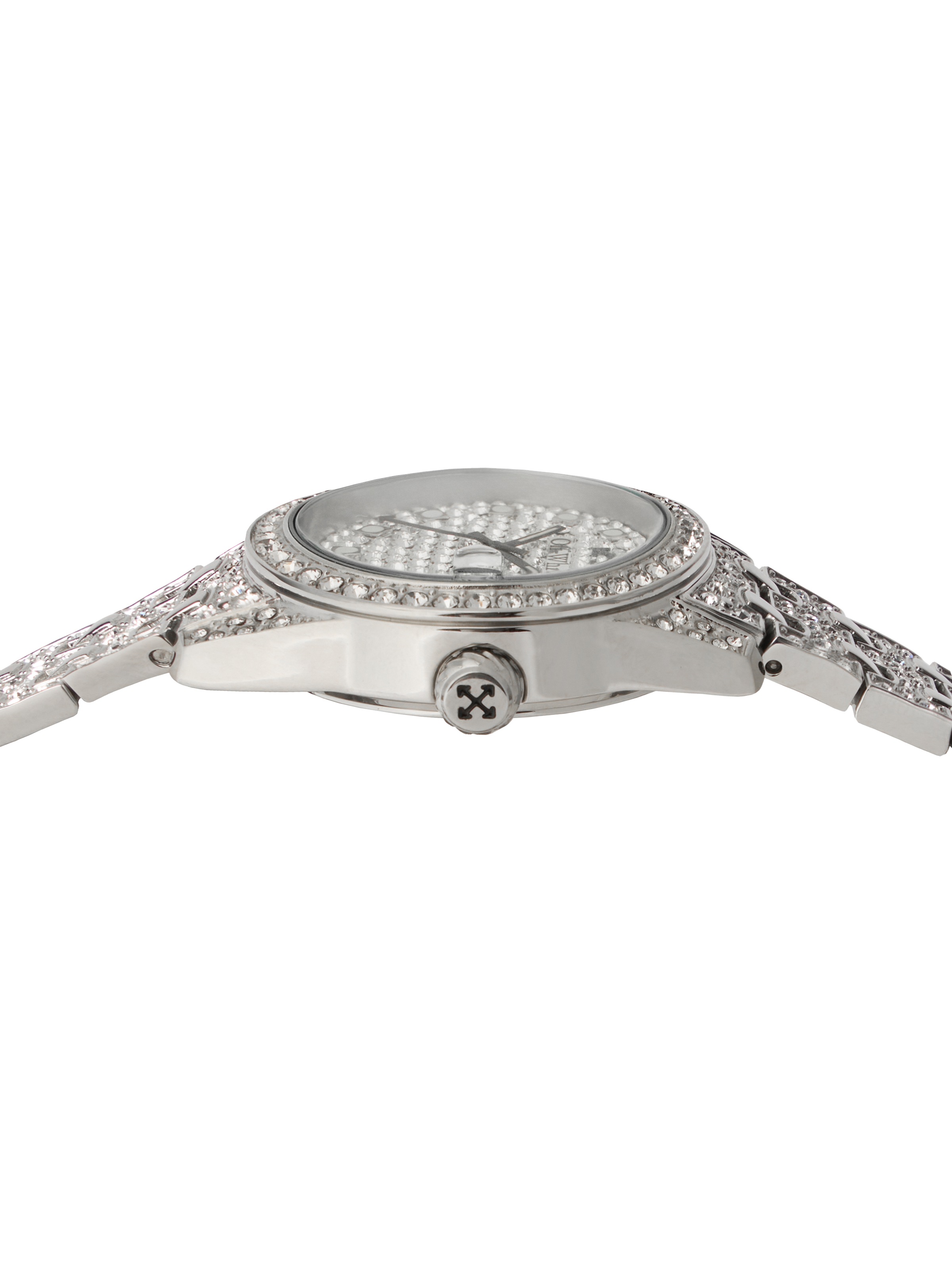 OFF-WHITE Quarzuhr »DISCREET« Armbanduhr, Damenuhr, Edelstahlarmband, analog, Tag
