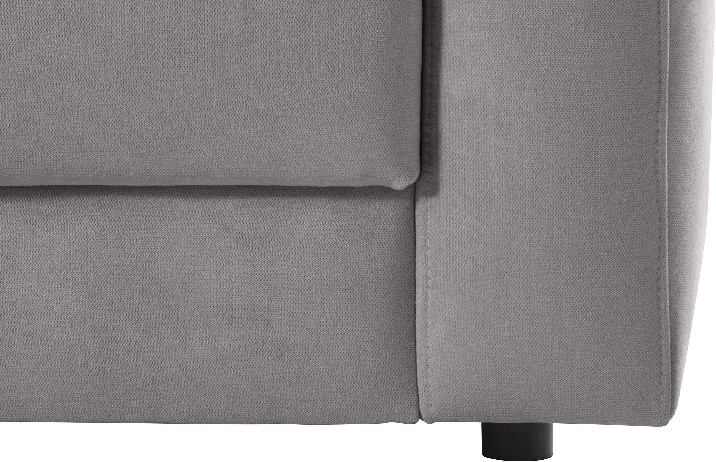 Places of Style Ecksofa »Bloomfield, L-Form«, extra tiefe Sitzfläche, wahlweise mit Sitztiefenverstellung