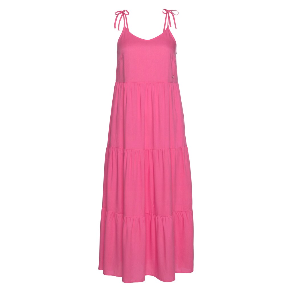 Damenmode Kleider Tamaris Spaghettikleid, in trendy Midilänge pink