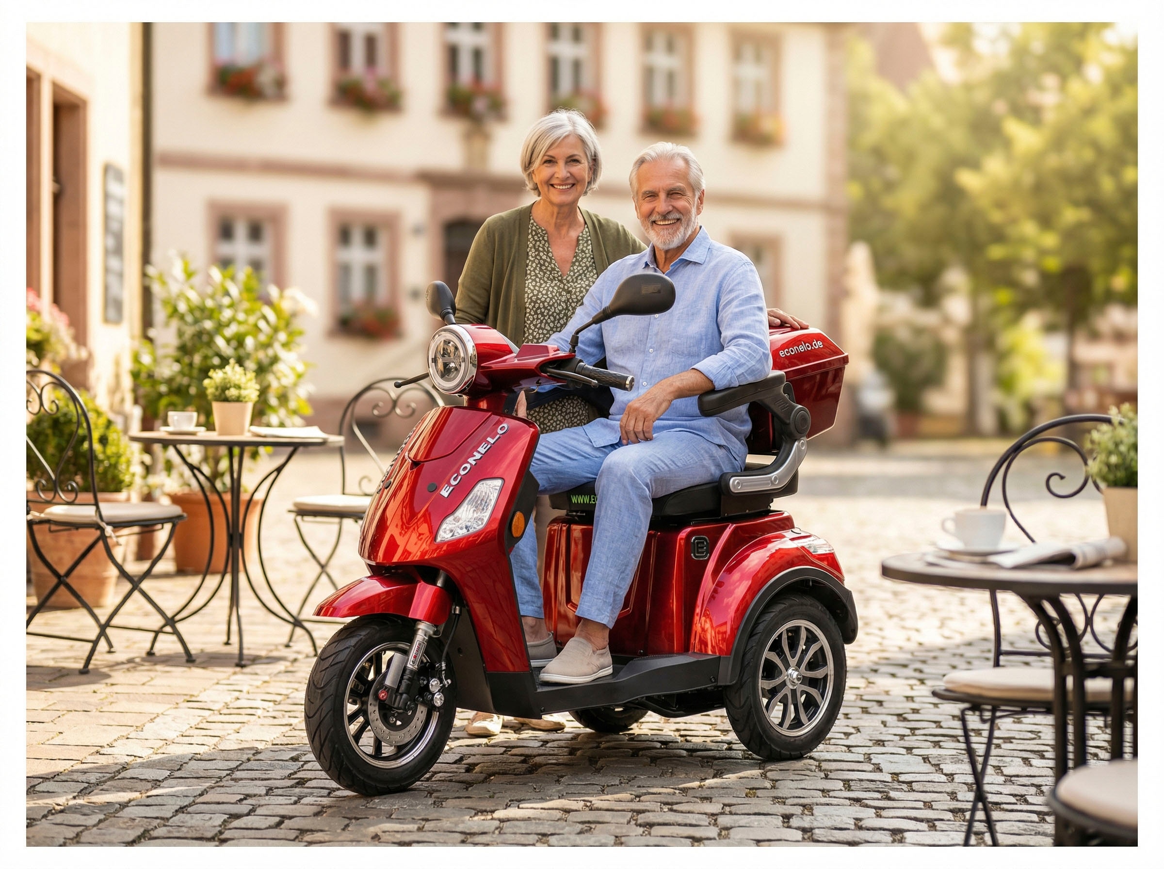 ECONELO Elektromobil »Seniorenmobil P1000, Lithium-Akku, 25 km/h, 1000 Watt« 1.000 W 25 km/h
