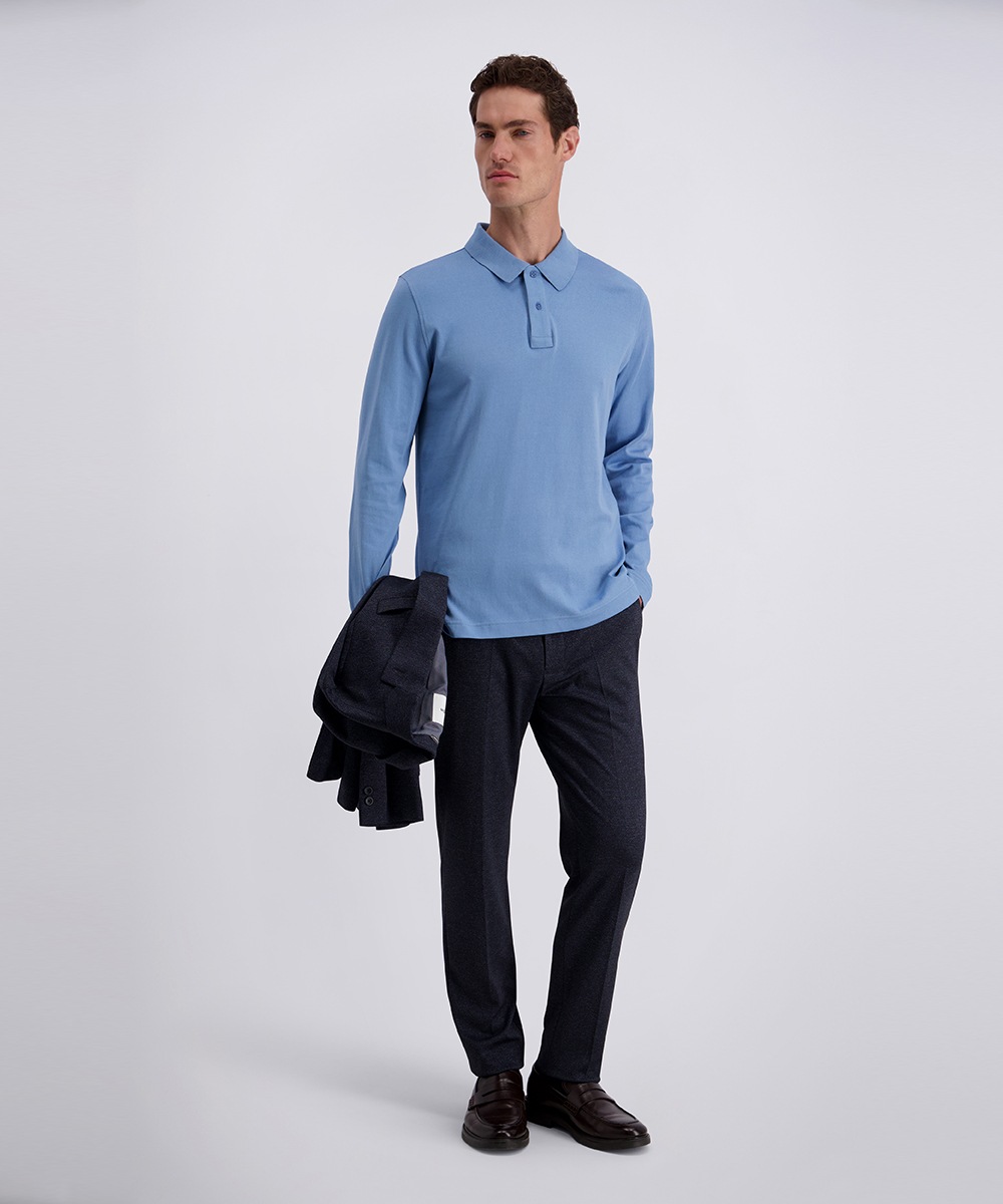 Pierre Cardin Langarm-Poloshirt in 2-Knopf-Form