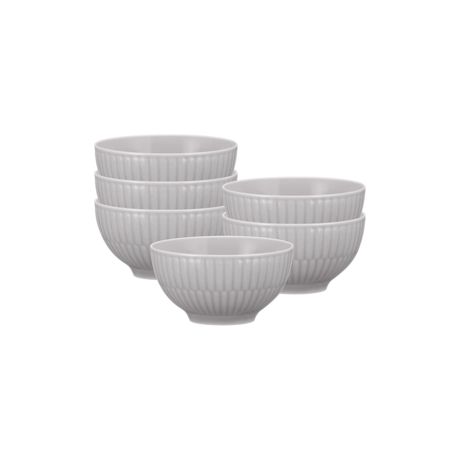 Dipschale SELTMANN WEIDEN "Dipschalen Amina 0,14 l 6er Set", grau (silbergrau), L:8,3cm, Schüsseln, Dipschale