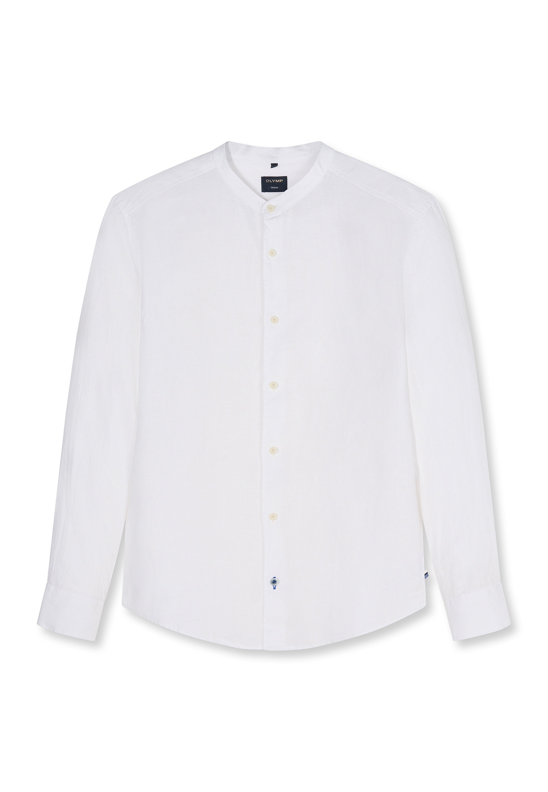 OLYMP Langarmhemd "OLYMP Casual, Regular Fit, Stehkragen"
