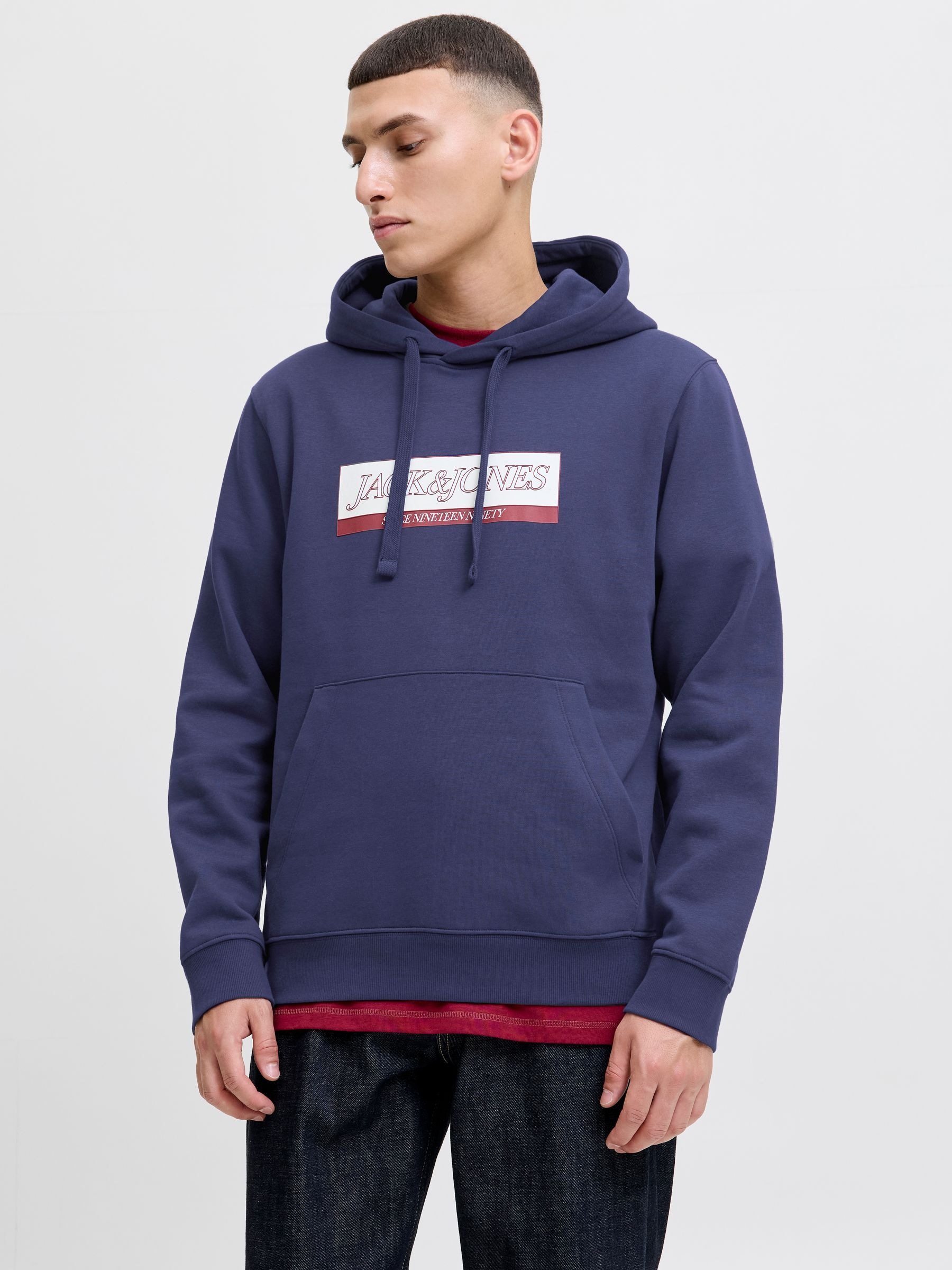 Jack & Jones Kapuzensweatshirt "JORINWOOD BLOCK BRANDING SWEAT HOOD" günstig online kaufen