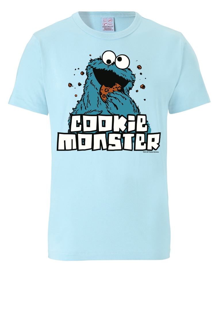 LOGOSHIRT T-Shirt »Sesamstrasse - Krümelmonster«, mit lizenziertem Originalddesign
