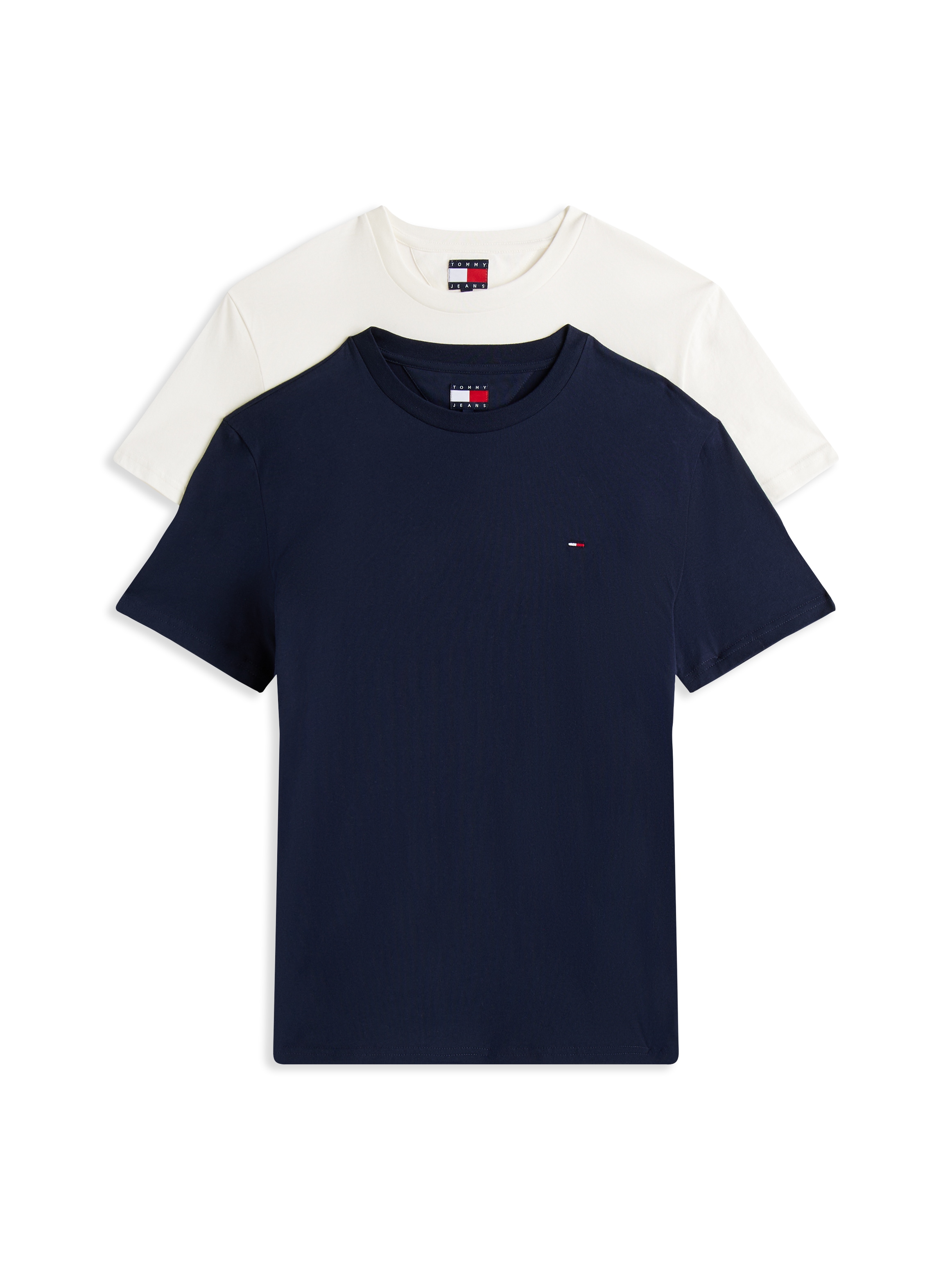 Tommy Jeans Rundhalsshirt "TJM XSLIM 2PACK JERSEY TEE EXT", 2er-Packer Pack günstig online kaufen