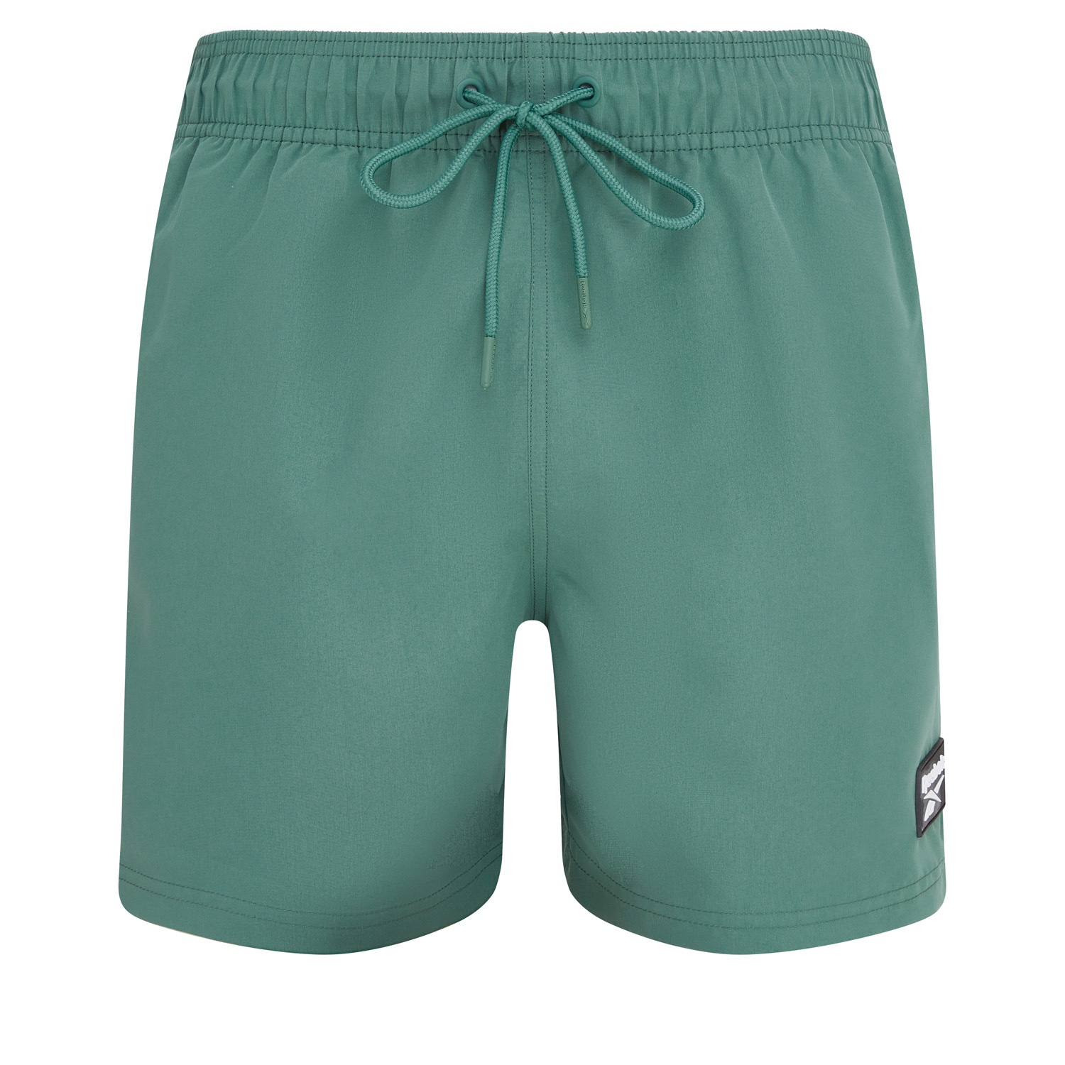 Badeshorts REEBOK "Ace", Herren, Gr. S, N-Gr, field grün, Microfaser, Obermaterial: 100% Polyester, Badehosen Badeshorts, mit kleinen Seitenschlitzen, Eingriff-Taschen seitlich 2