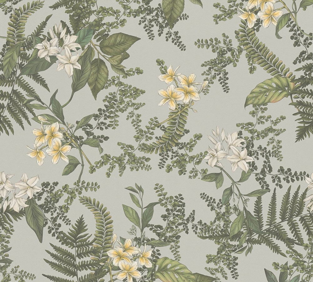 living walls Vliestapete »Drawn Into Nature Pflanzen-Tapete Mustertapete Floral Natur« matt strukturiert Vliestapete Blätter für Schlafzimmer Küche Wohnzimmer Pflanzen Design