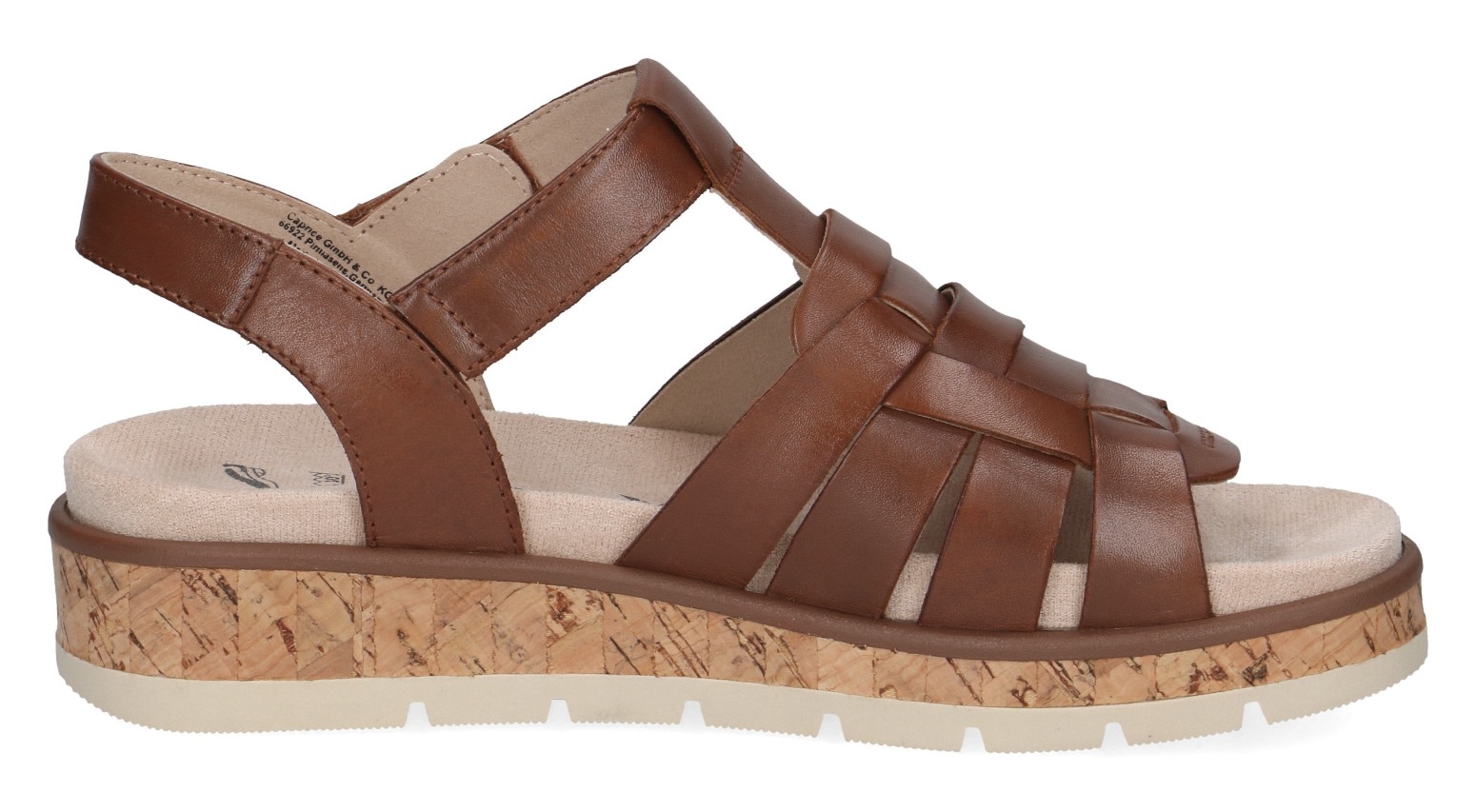 Caprice Keilsandalette, Sommerschuh, Bequemschuh im praktischem Klettverschluss
