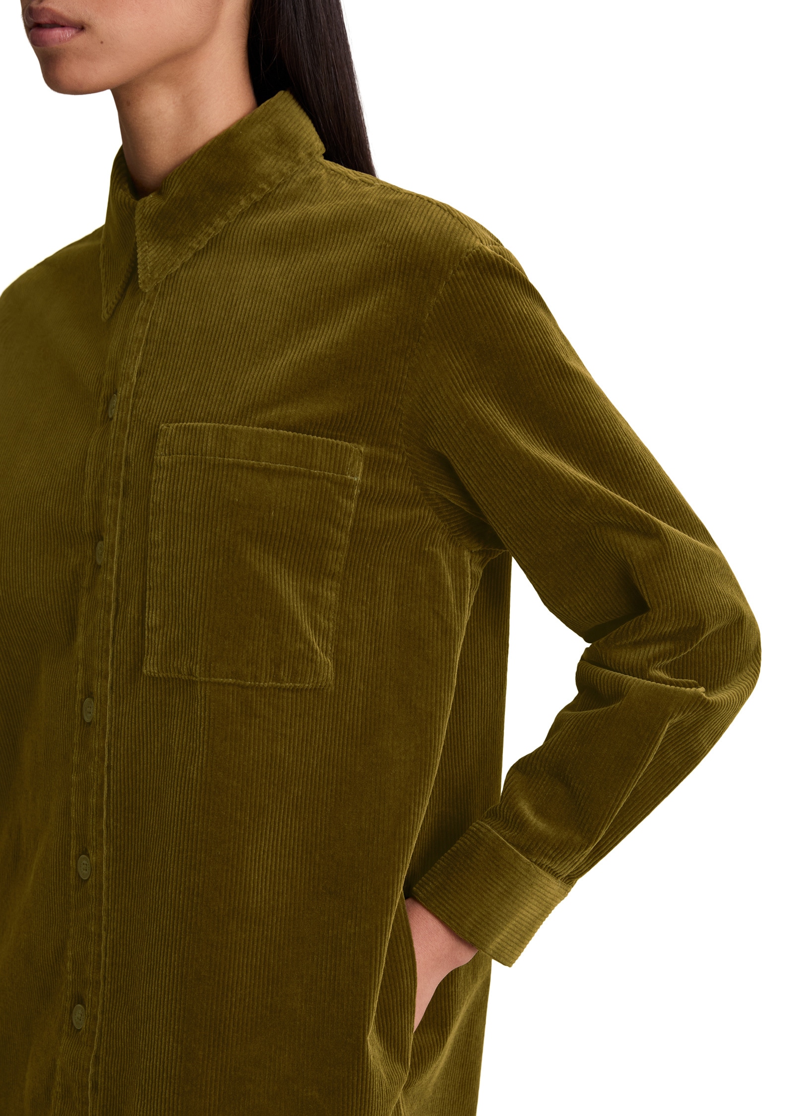 Marc O'Polo DENIM Hemdblusenkleid »aus Organic Cotton Stretch«