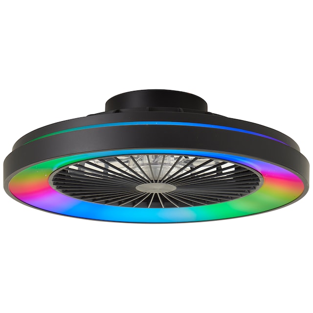 Brilliant LED Deckenleuchte »Mazzaro«, mit Ventilator, 48,5 cm, digitales  RGB, CCT, dimmbar | BAUR