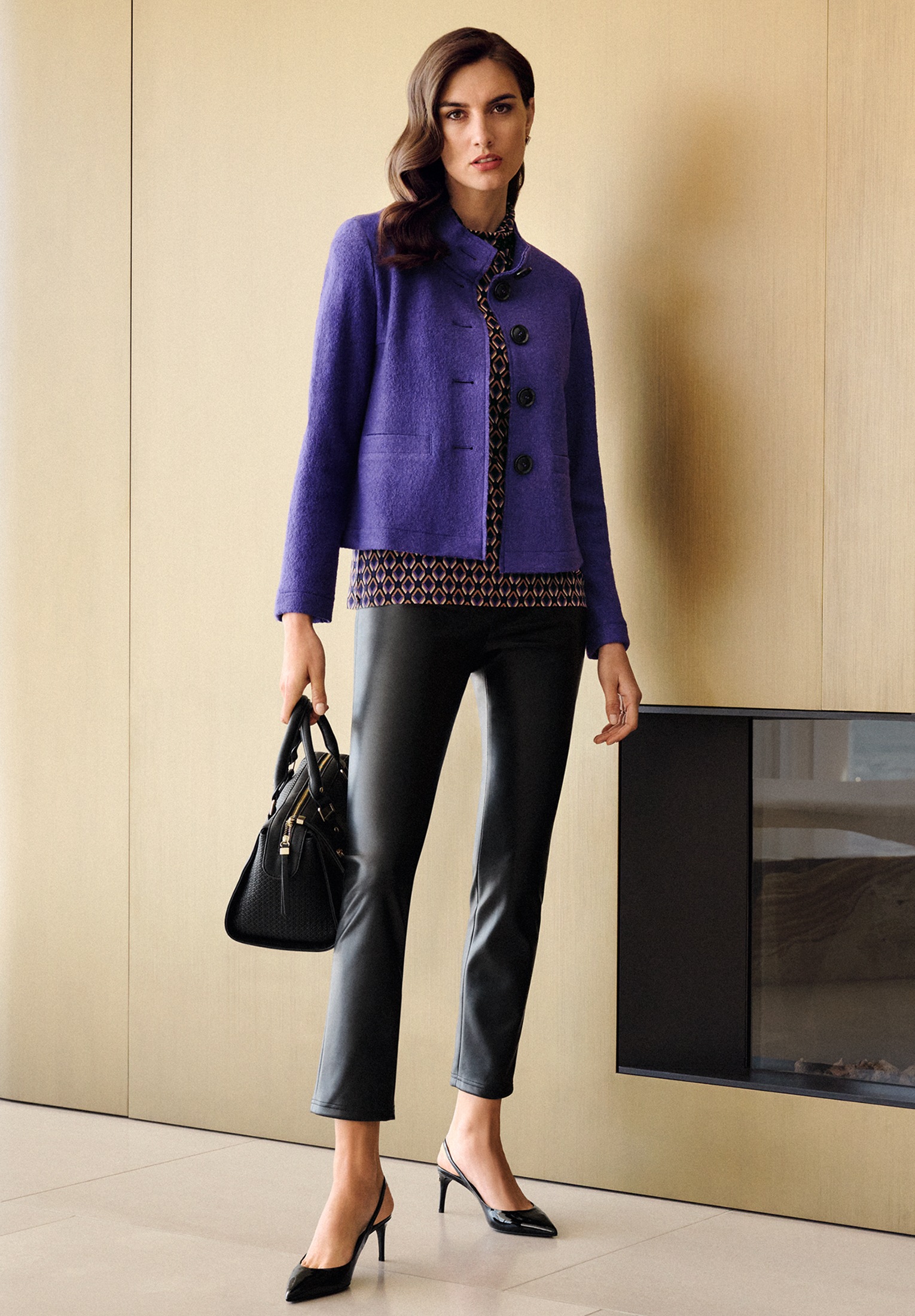 Betty Barclay Lederimitathose »Betty Barclay Kunstleder-Leggings Slim Fit«, Material