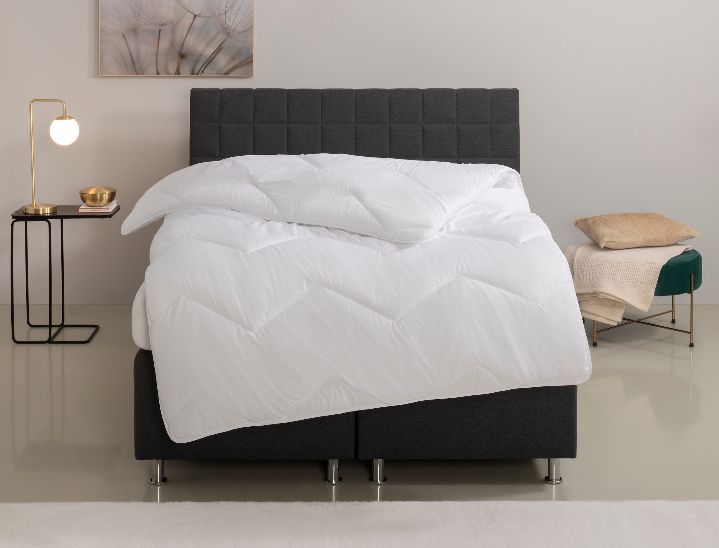 OTTO home Microfaserbettdecke "Sartes, Bettdecke 135x200 cm, 155x220 cm" warm Füllung Polyester Bezug Polyester 1 Stk. tlg. Bettdecken, Sommer, Decke, für Allergiker geeignet