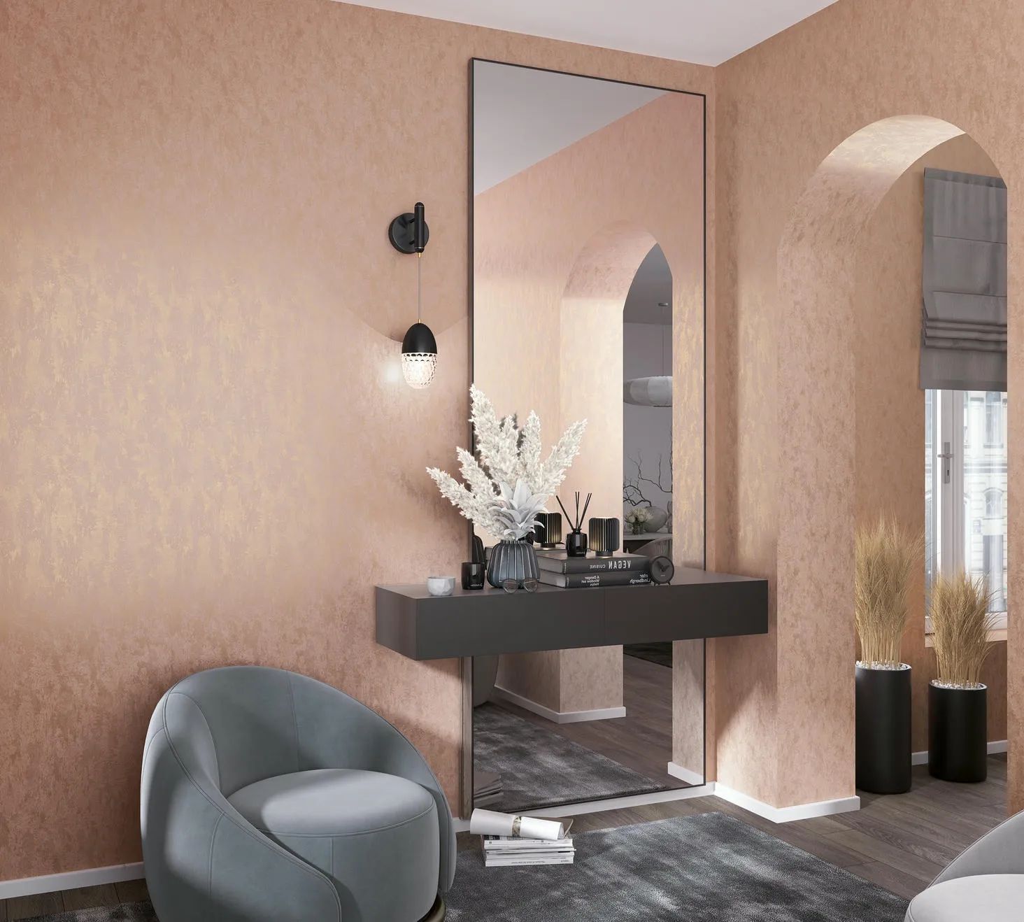 Marburg Vliestapete "Tapete Shiny Concrete" urban geprägt moderne Vliestapete für Wohnzimmer Schlafzimmer Küche
