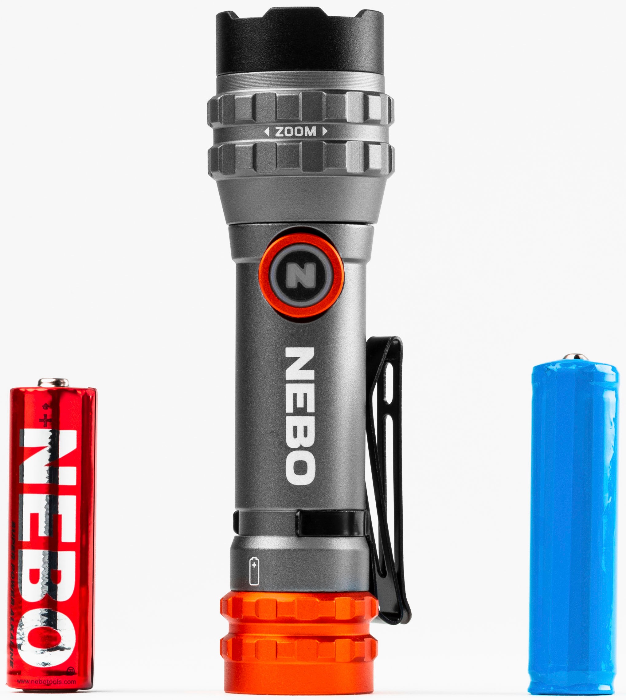 NEBO LED Taschenlampe »Nebo DAVINCI™ 450L FLEX« Set, Taschenlampe inkl. Ladekabel, 2 Stk. tlg. Flexibel mit Akku- oder Batteriebetrieb nutzbar
