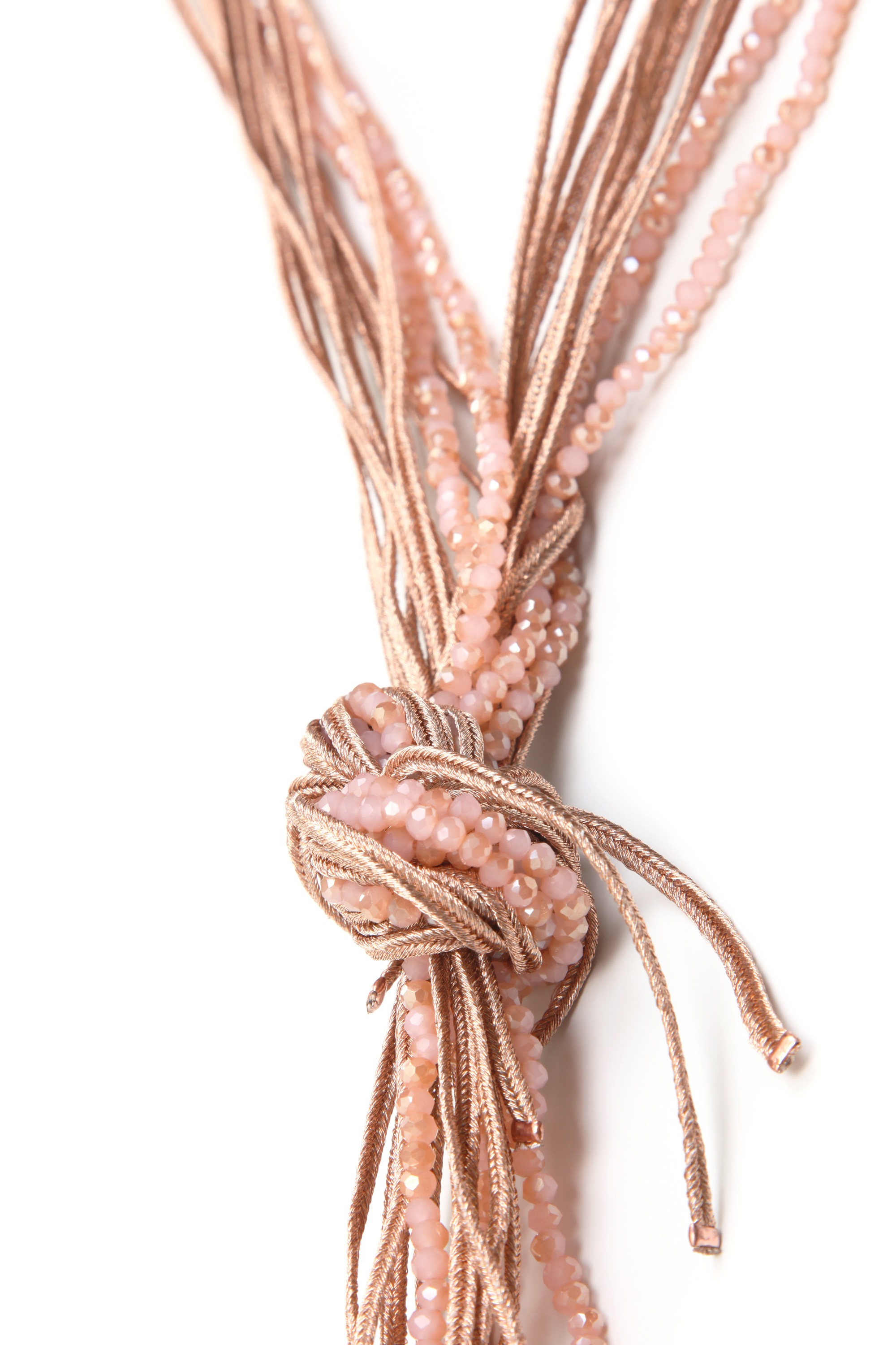 COLLEZIONE ALESSANDRO Lange Kette »Orla«, mit hochwertigem schimmernden Textilgarn