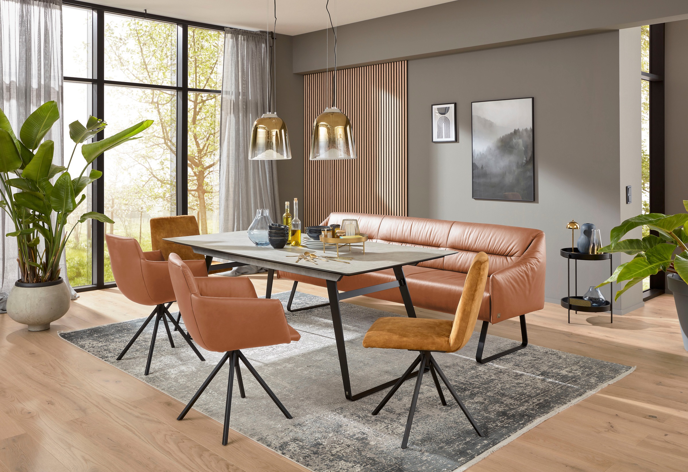 Musterring Essbank "JustB SP500" 1 Stk. tlg. Metallkufe schwarz, verschiede günstig online kaufen
