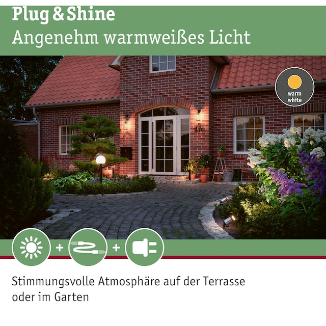 Paulmann LED Gartenstrahler »Plug & Shine«, 3 flammig-flammig, 3000K 6W 24V  IP65 kaufen | BAUR