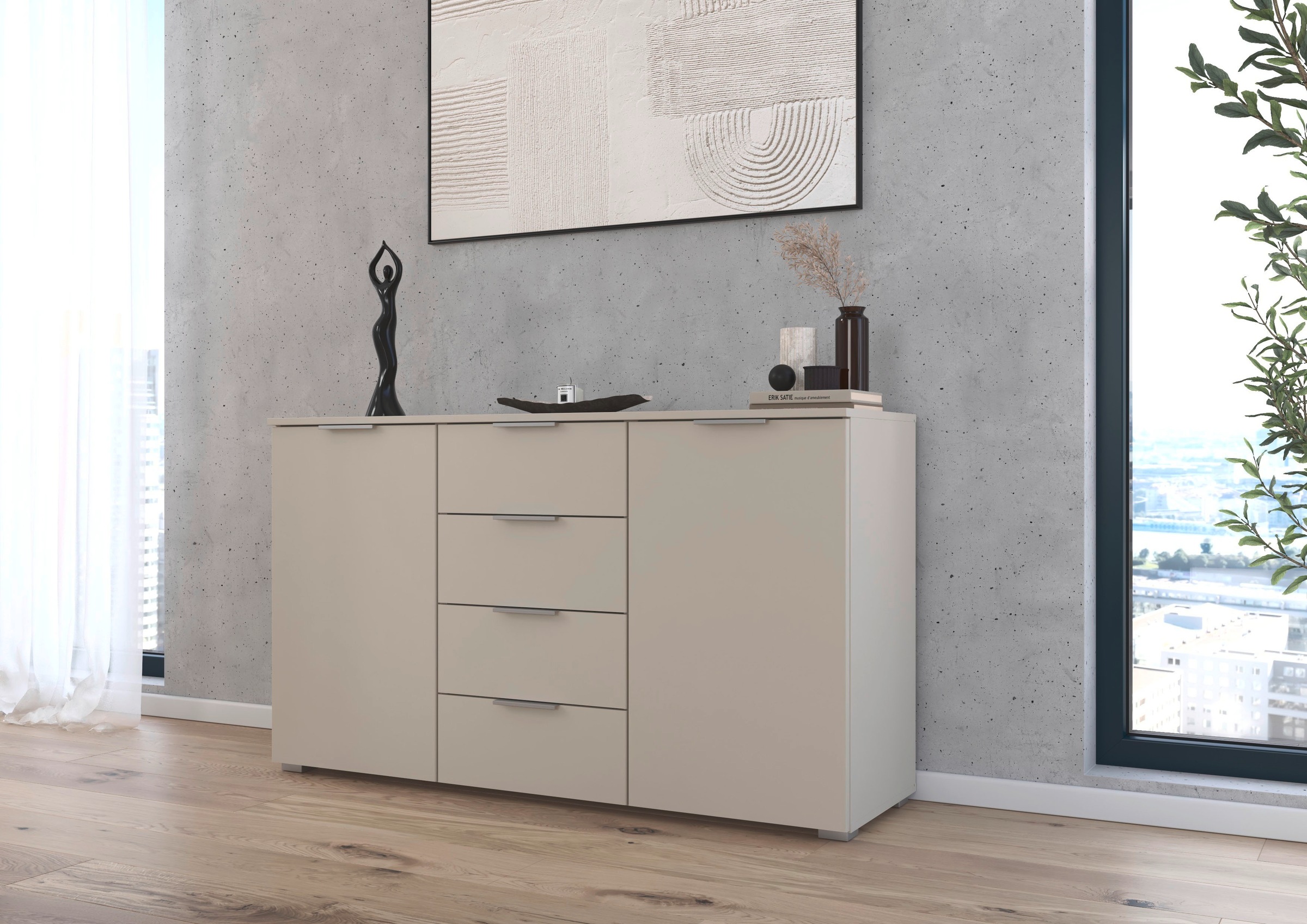 OTTO home Kombikommode "Sideboard Schubladenkommode AGORDO mit Dekor- oder günstig online kaufen