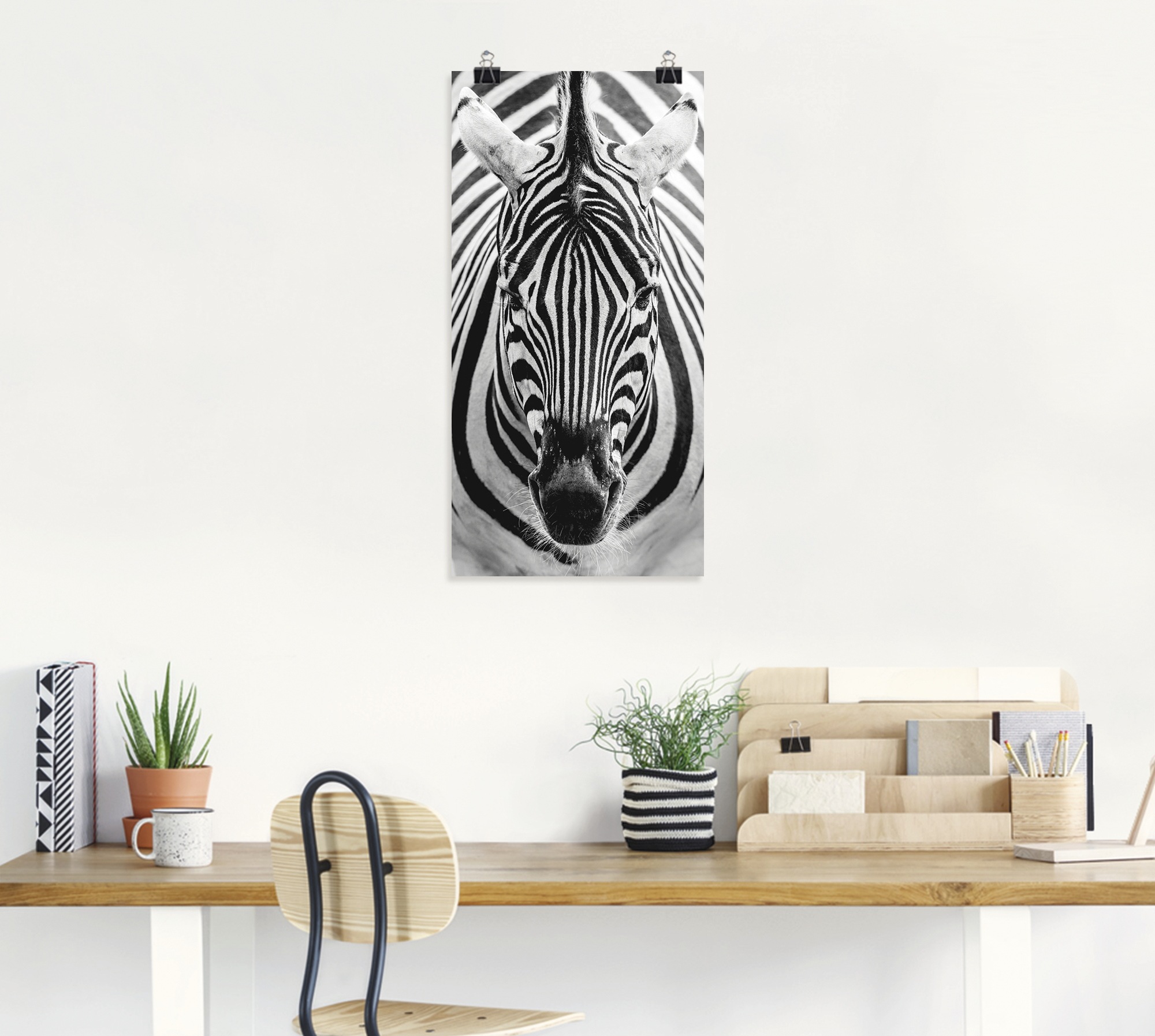 Artland Wandbild »Zebra«, Wildtiere, (1 St.), als Leinwandbild, Poster, Wandaufkleber in verschied. Größen