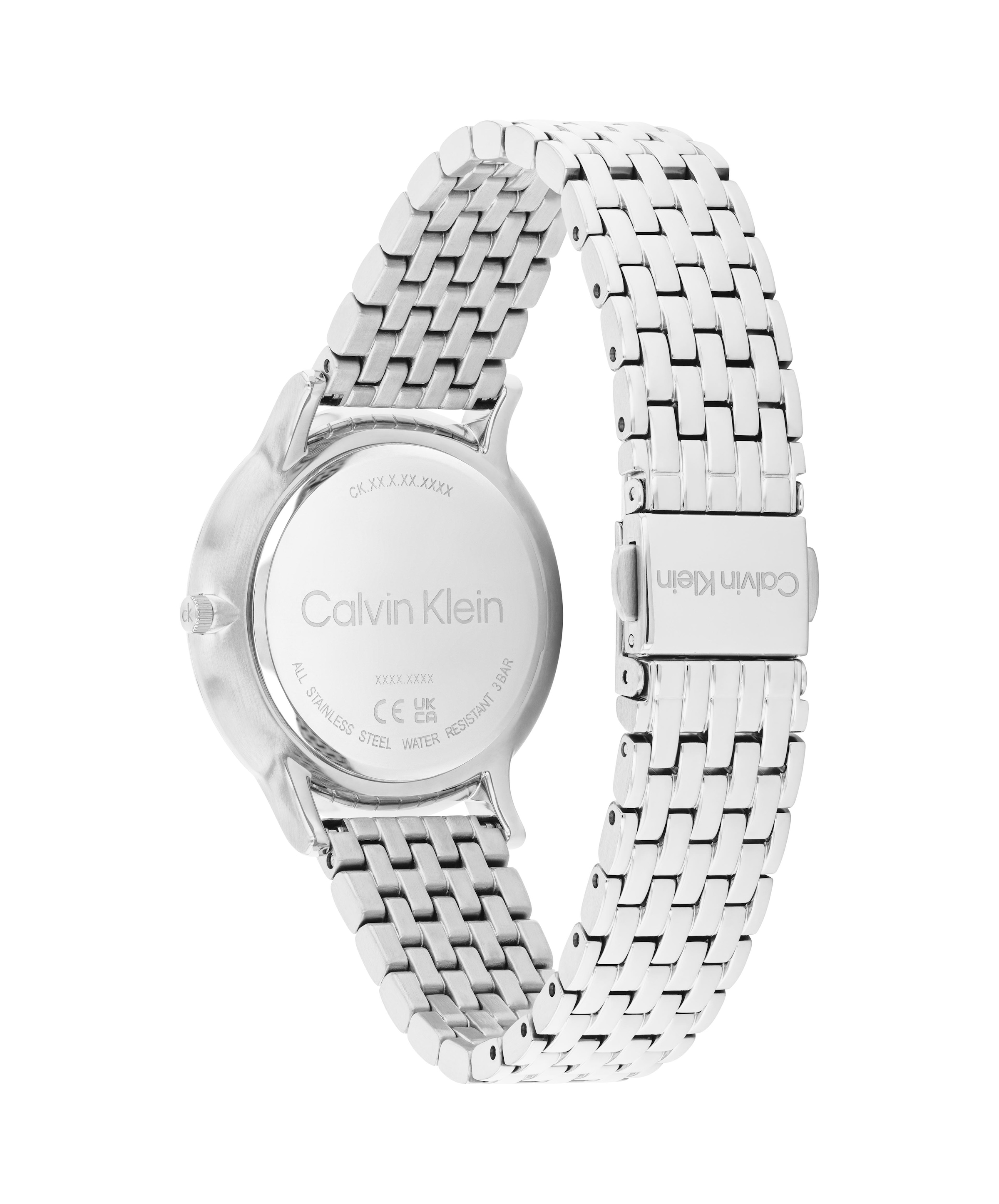 Calvin Klein Quarzuhr »Luxe« Armbanduhr, Damenuhr, Edelstahlarmband, analog