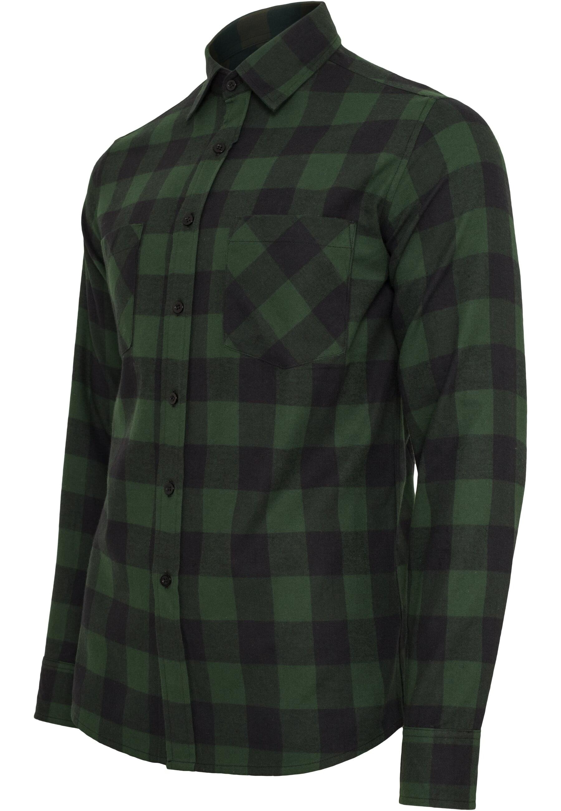 URBAN CLASSICS T-Shirt »Urban Classics Herren Checked Flanell Shirt«, (1 tlg.)