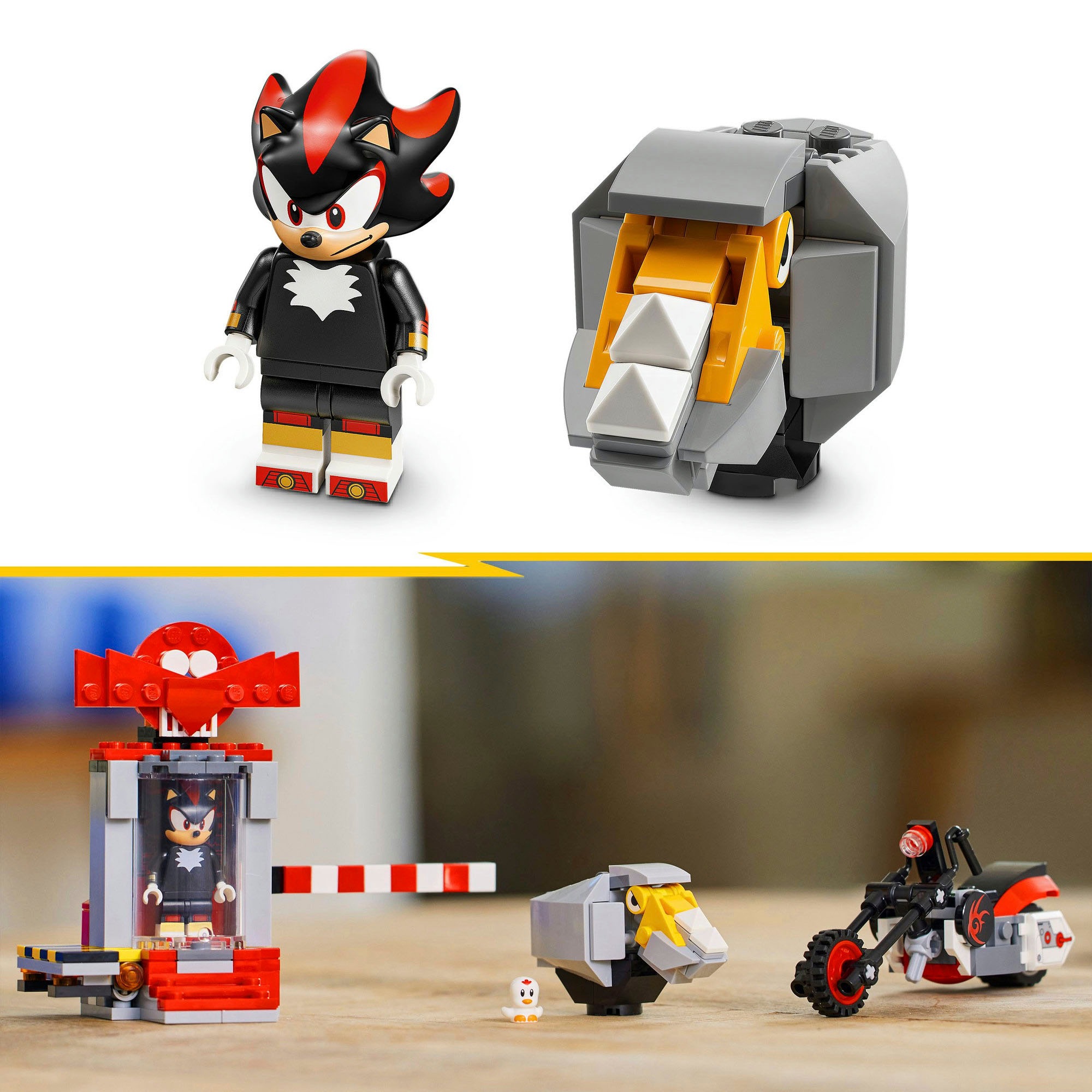 LEGO® Konstruktionsspielsteine »Shadow the Hedgehog Flucht (76995), LEGO Sonic«, (196 St.), Made in Europe