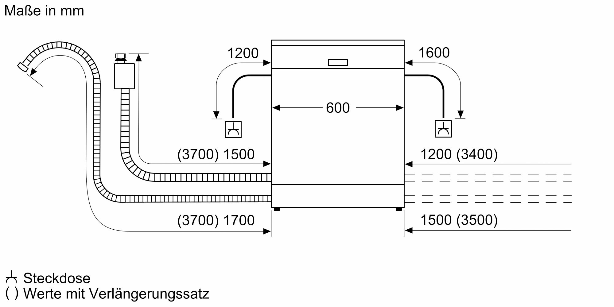 NEFF teilintegrierbarer Geschirrspüler »S145EVS04E«, 14 Maßgedecke, mit klappbaren Elementen