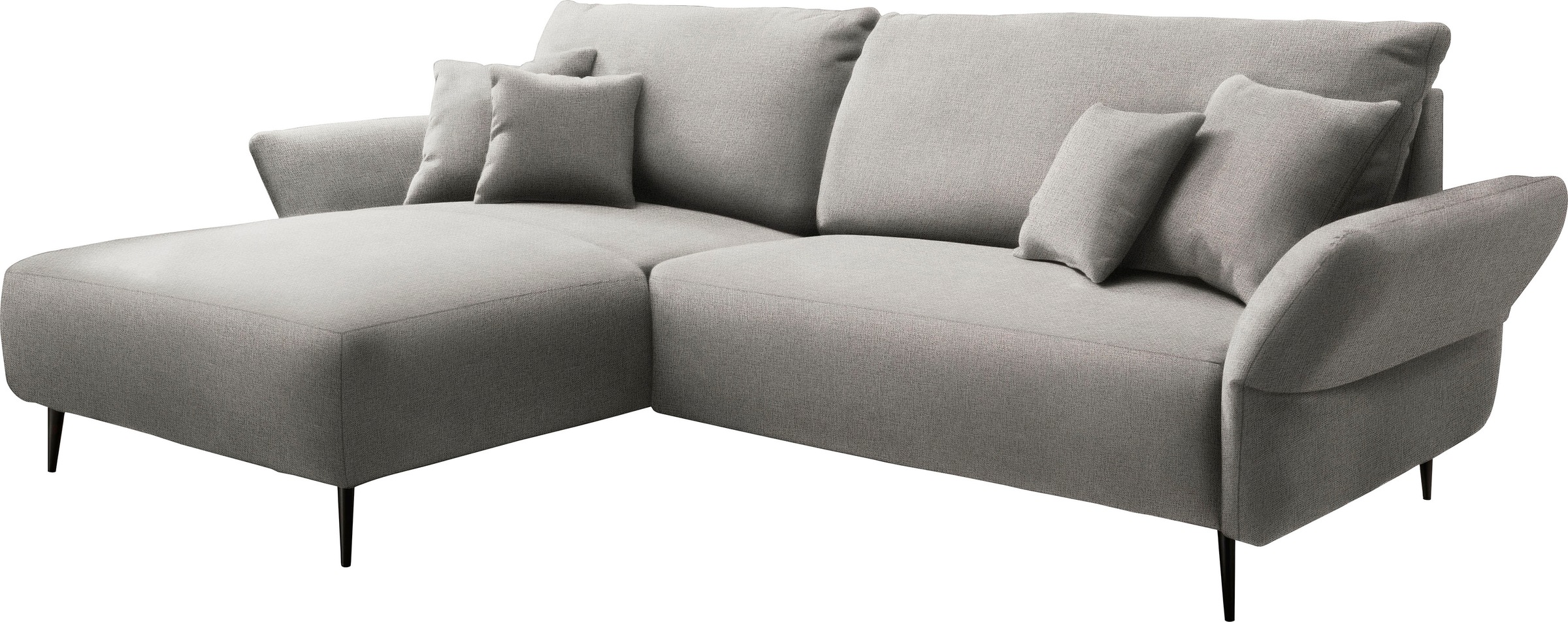 INOSIGN Ecksofa »Amarena L-Form«, inklusive Armlehnenverstellfunktion, 4x Zierkissen gratis