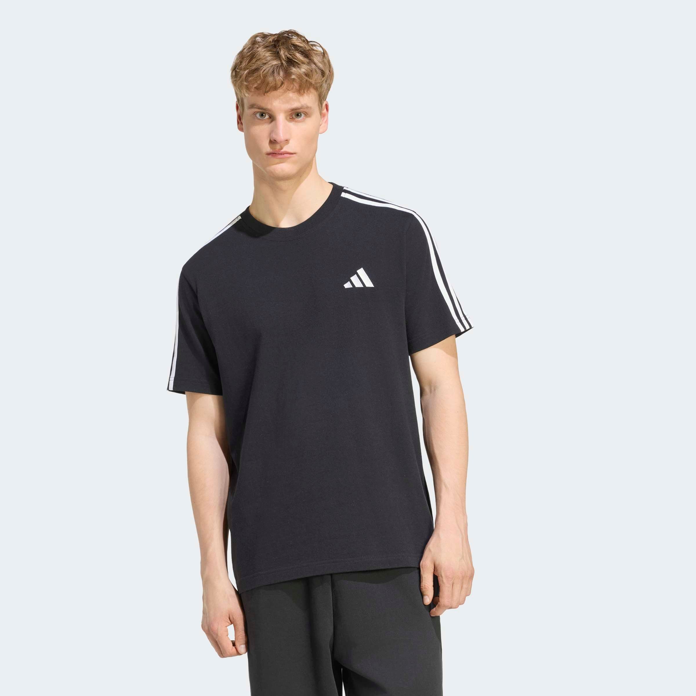 adidas Sportswear »ESSENTIALS 3-STREIFEN, SINGLE JERSEY, BRANDING LINKE SCHULTER«