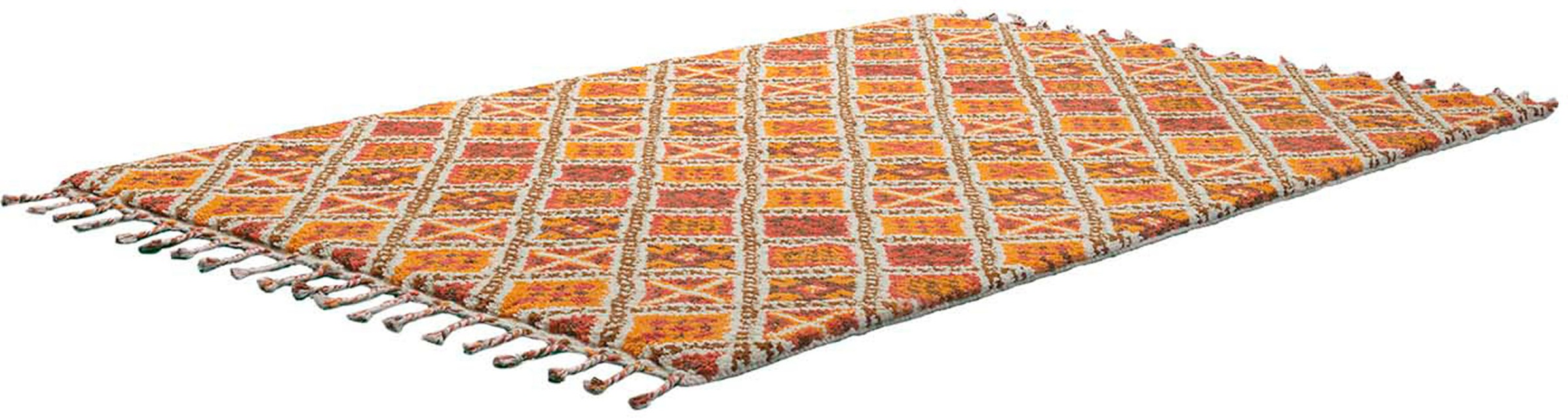 THEKO Marmoucha Wool Rug Orange 250x300cm 2