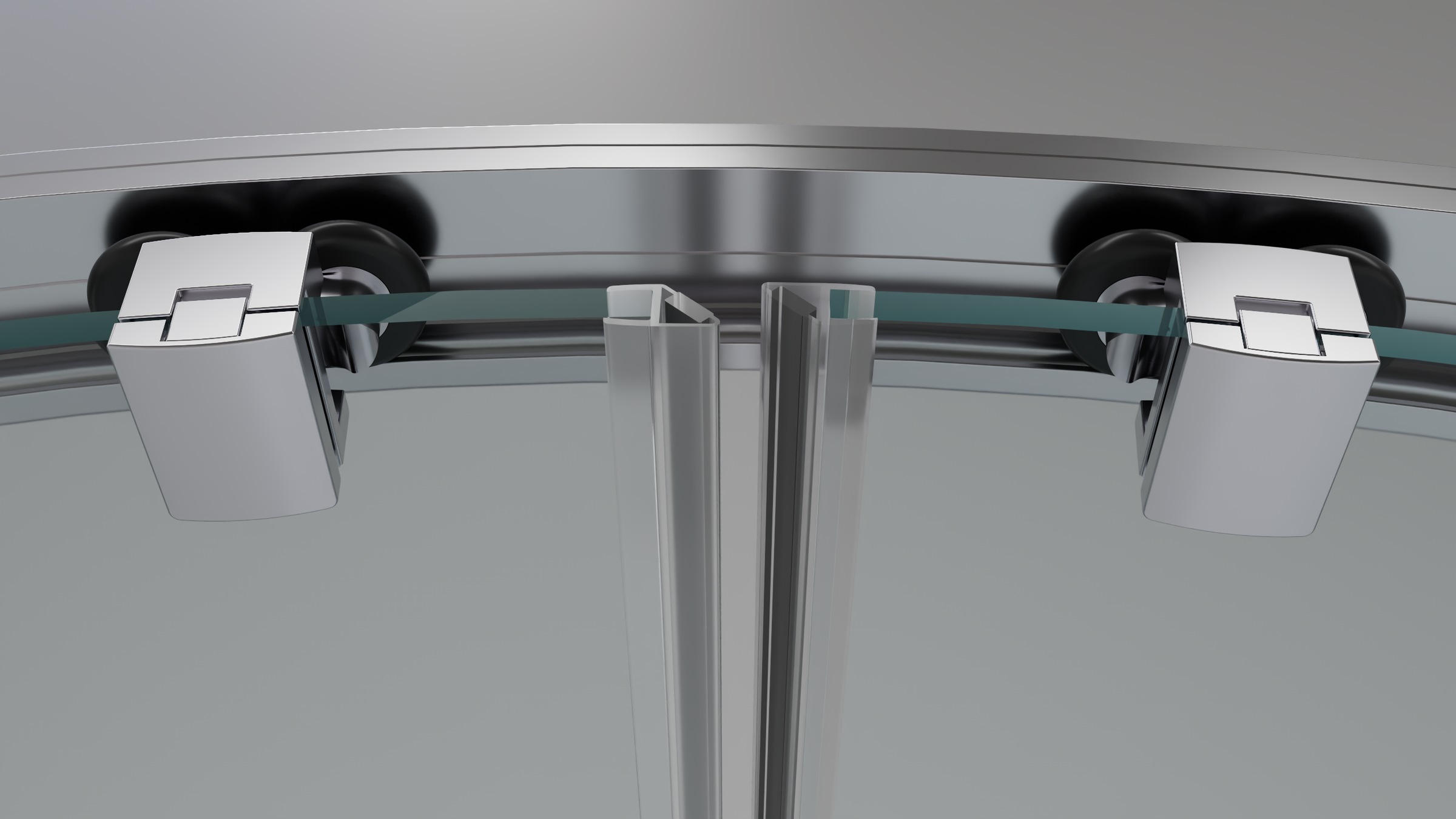 welltime Runddusche Der Klassiker mit verbessertem Rahmen und neuem Rollensystem