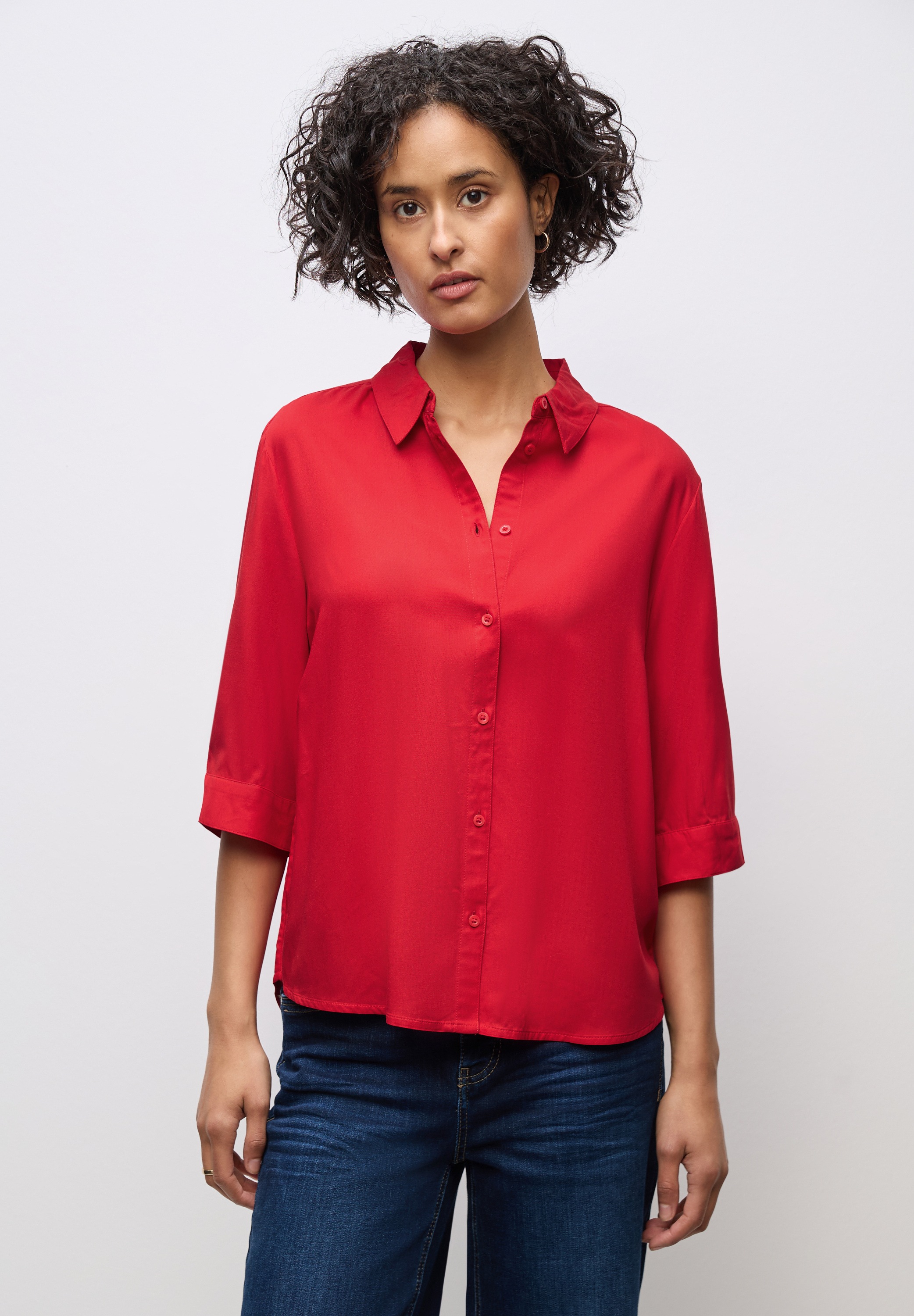 STREET ONE Hemdbluse, mit 3/4 Ärmeln günstig online kaufen