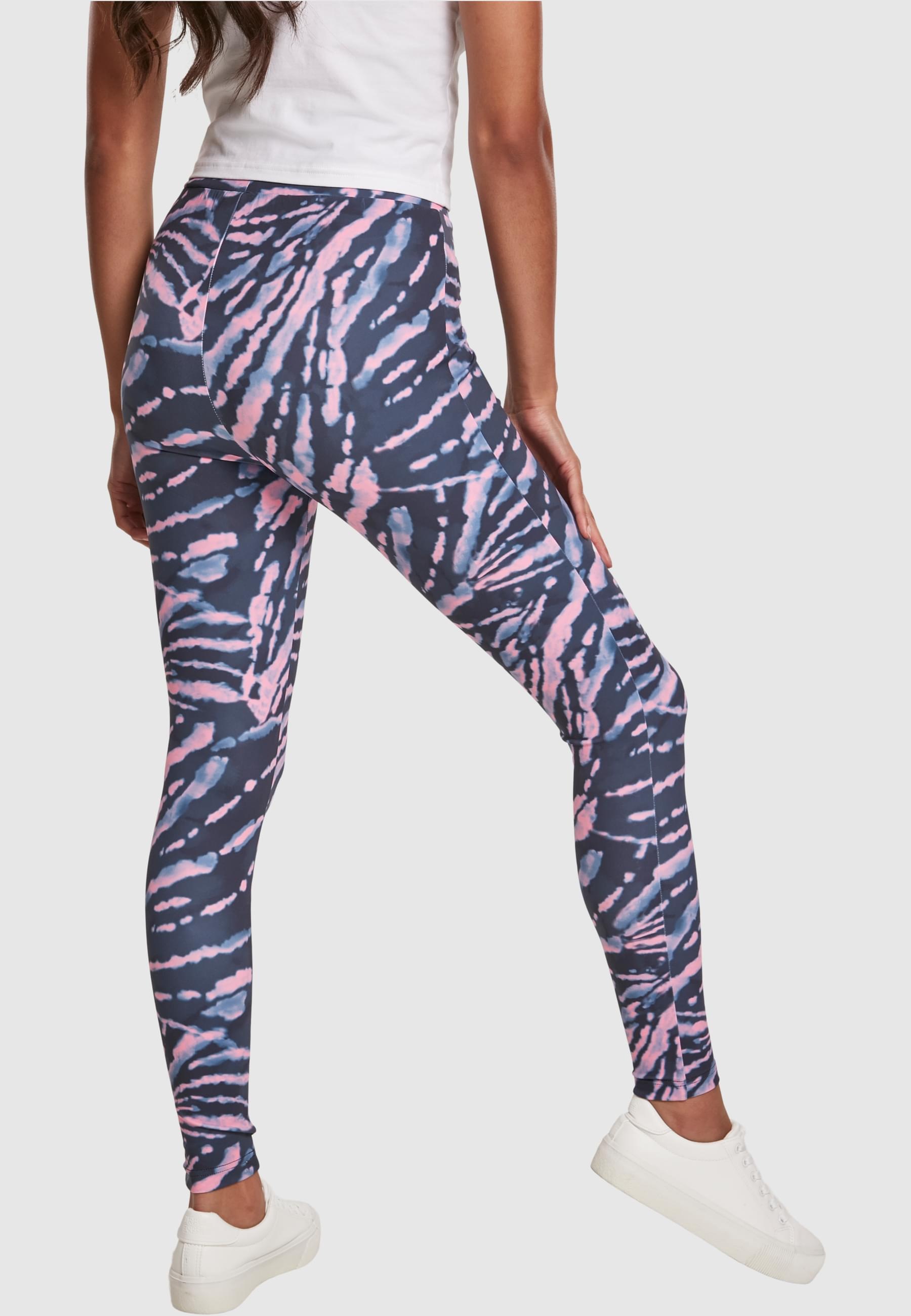 URBAN CLASSICS Leggings »Urban Classics Damen Ladies High Waist Tie Dye Leggings«, (1 tlg.)