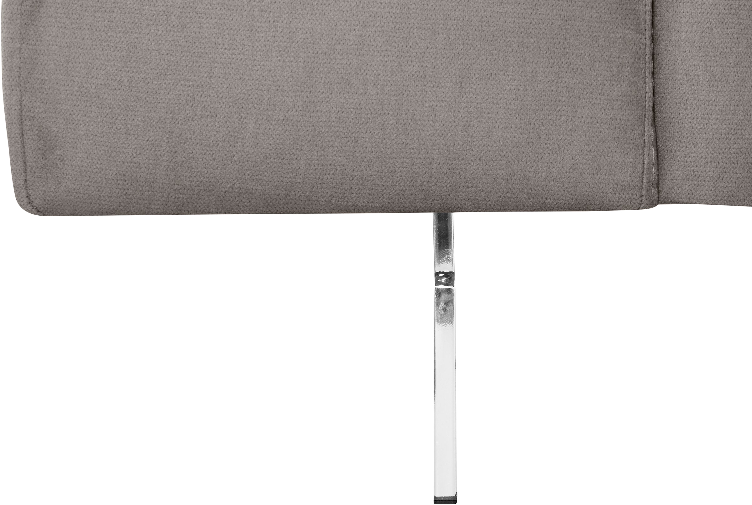COTTA 3-Sitzer »Chef«, Big-Sofa mit Kopfteilverstellung, edle Metallkufen